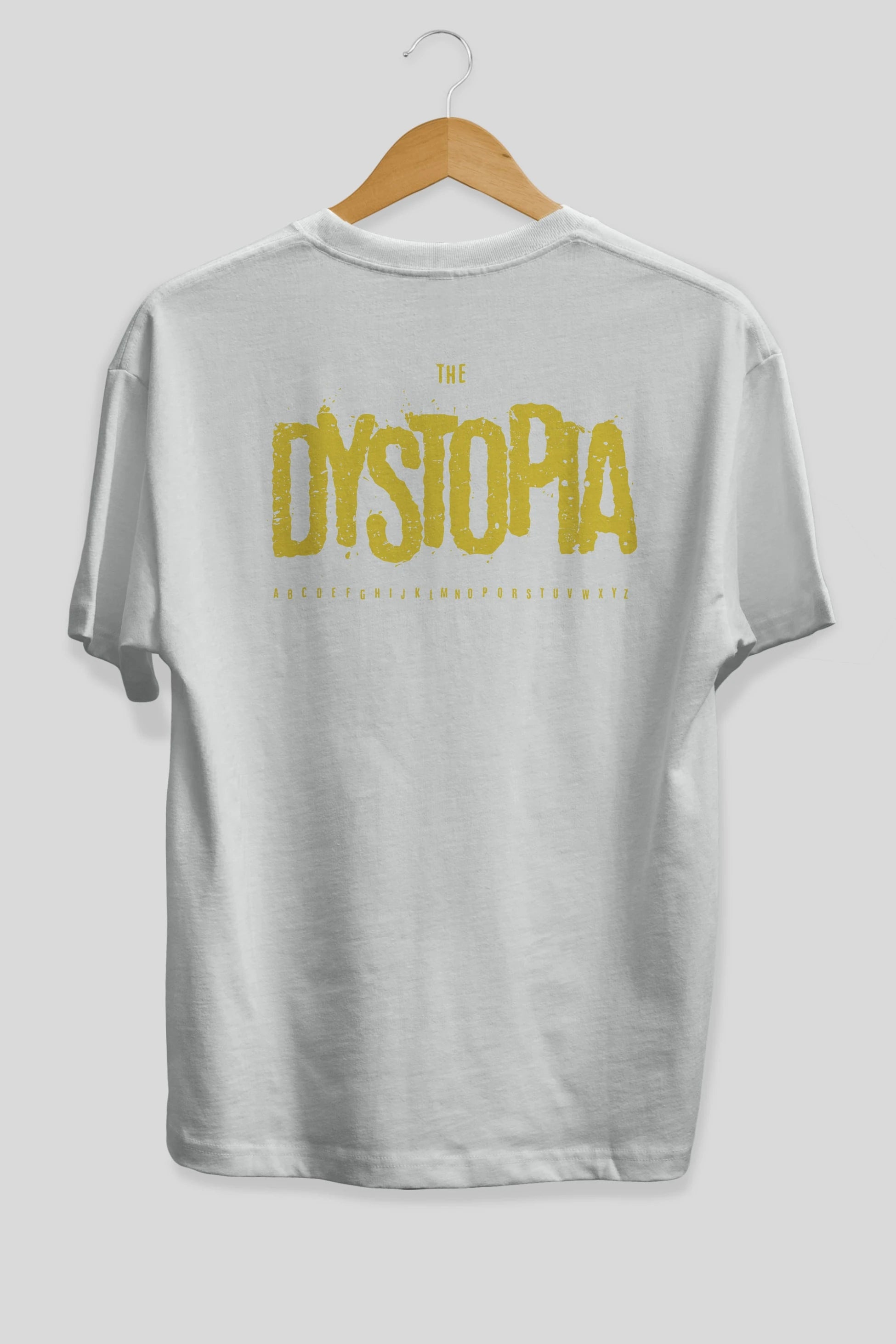 The Dystopia Arka Baskılı Oversize t-shirt Erkek Kadın Unisex