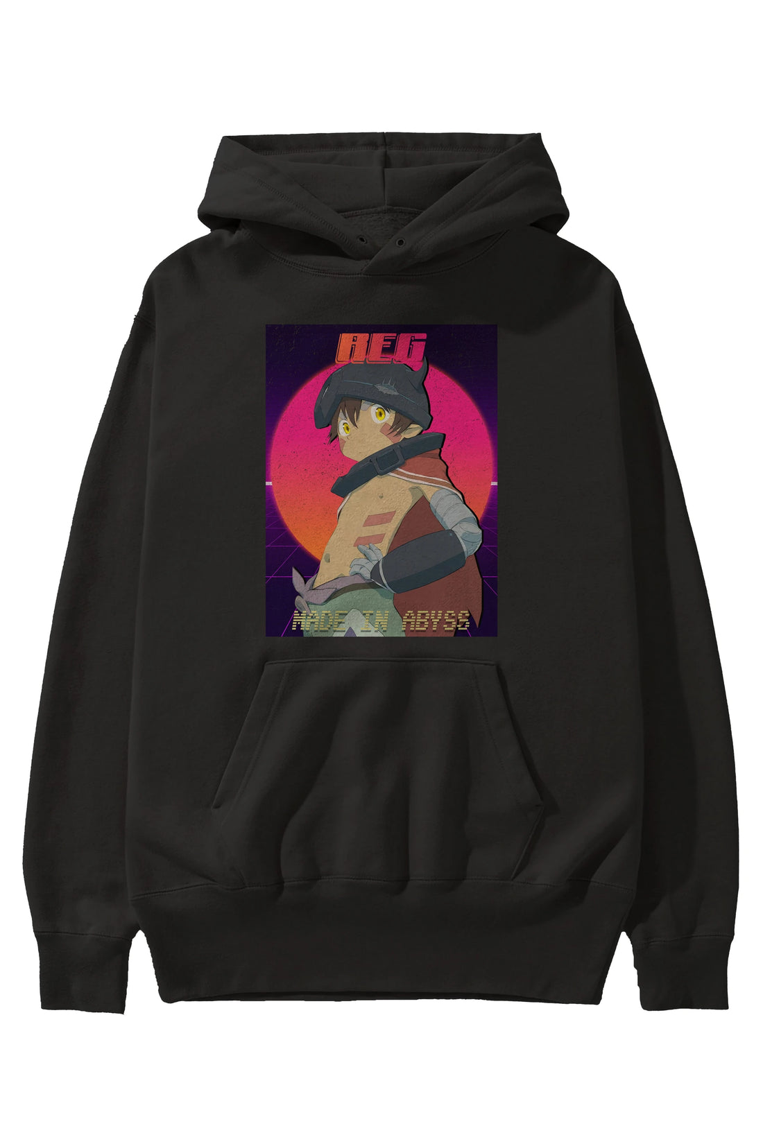 Reg 7 Anime Ön Baskılı Hoodie Oversize Kapüşonlu Sweatshirt Erkek Kadın Unisex
