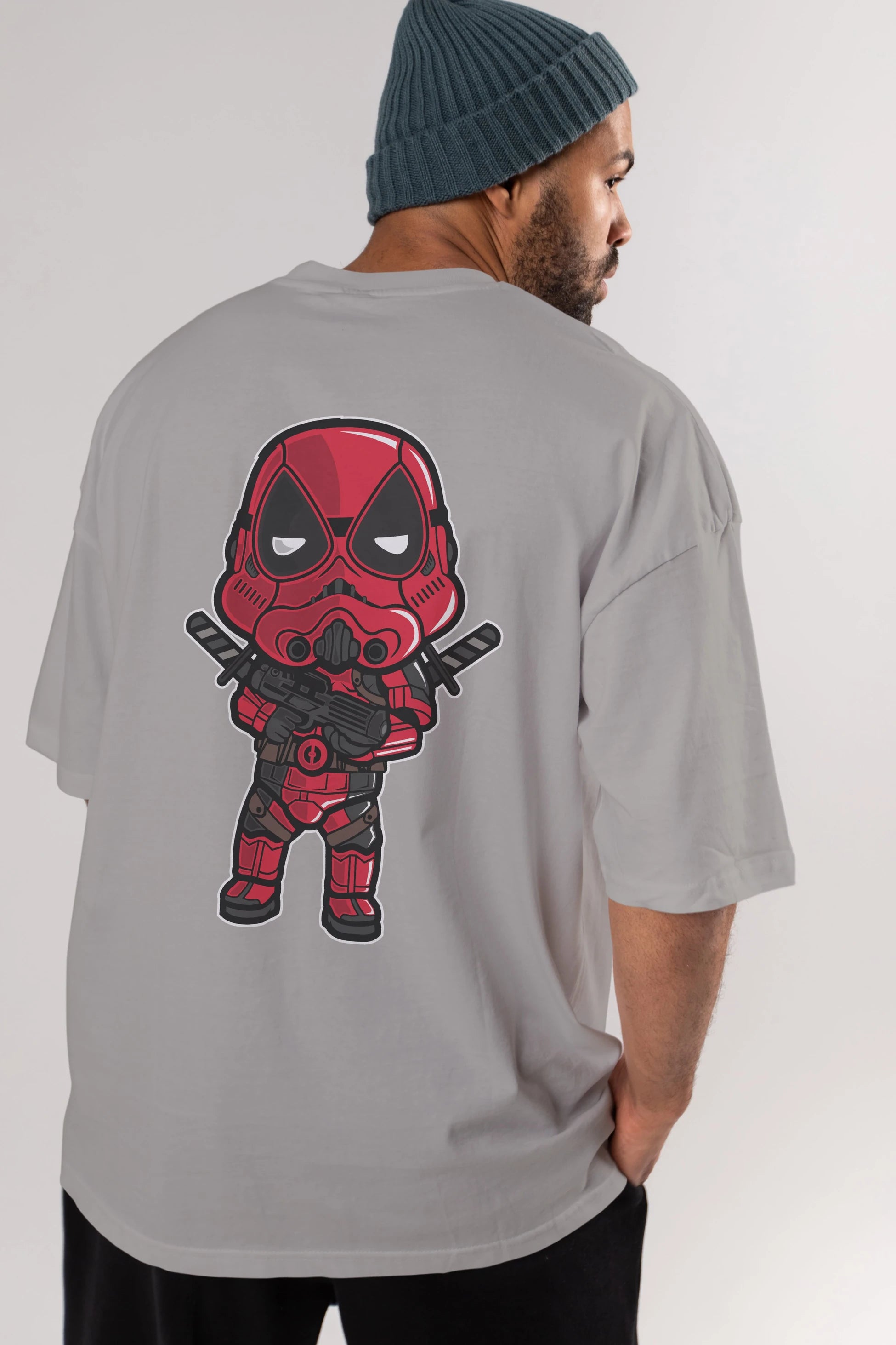 Deadpool (22) Arka Baskılı Oversize t-shirt Erkek Kadın Unisex %100 Pamuk Bisiklet Yaka tişort