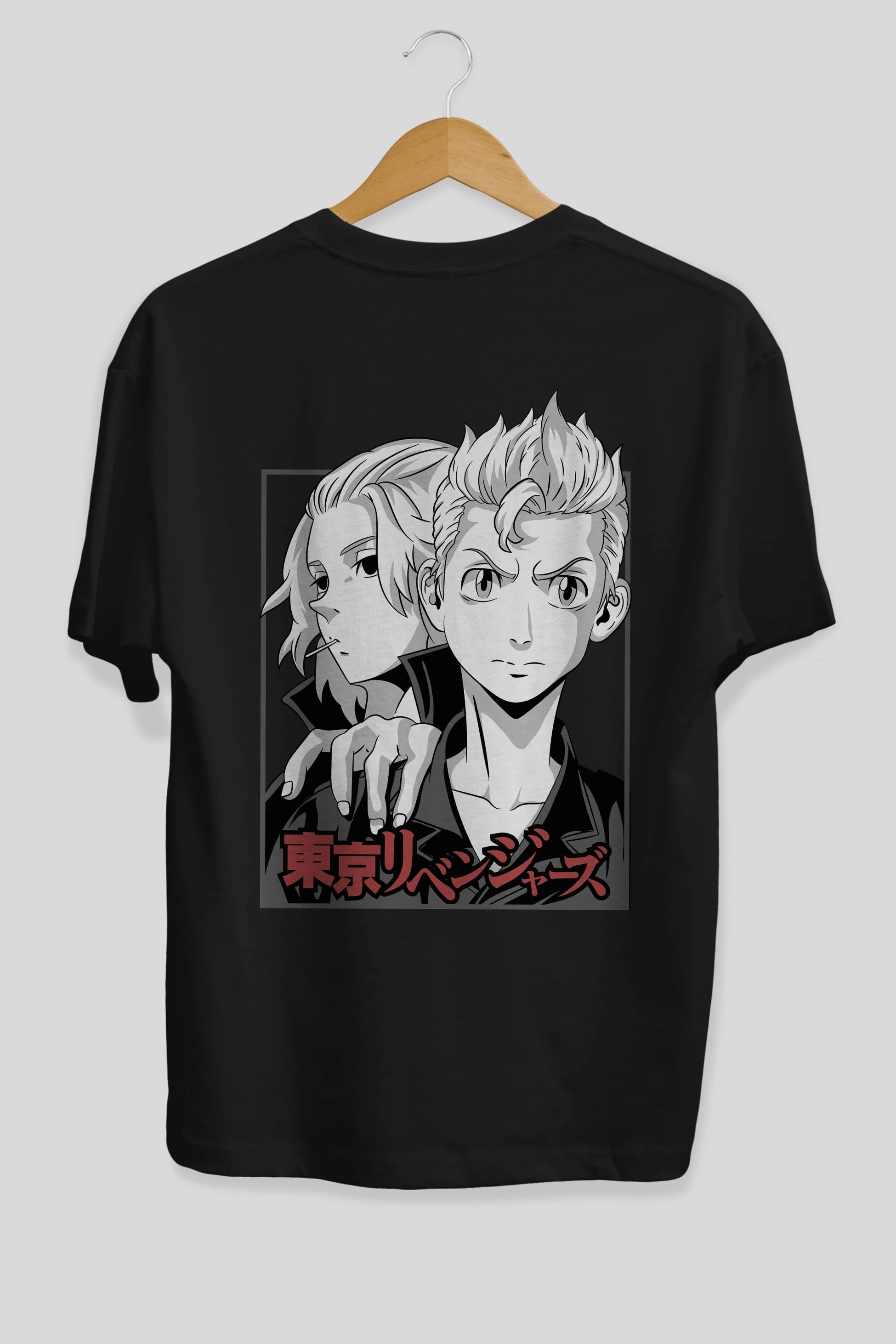 TOKYO REVENGERS Anime Arka Baskılı Oversize t-shirt Erkek Kadın Unisex