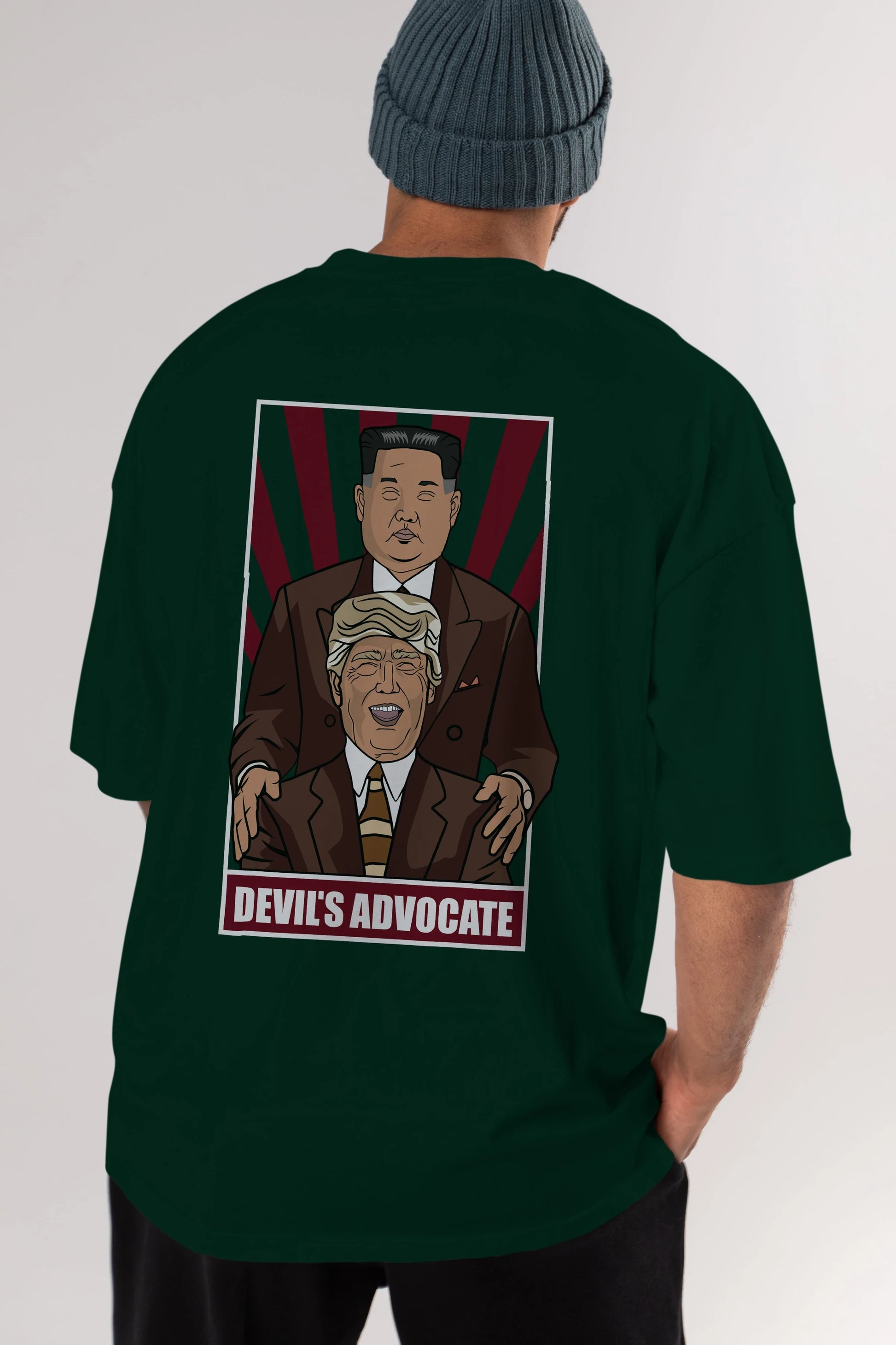 Devil_s Advocate Arka Baskılı Oversize t-shirt Erkek Kadın Unisex %100 Pamuk tişort