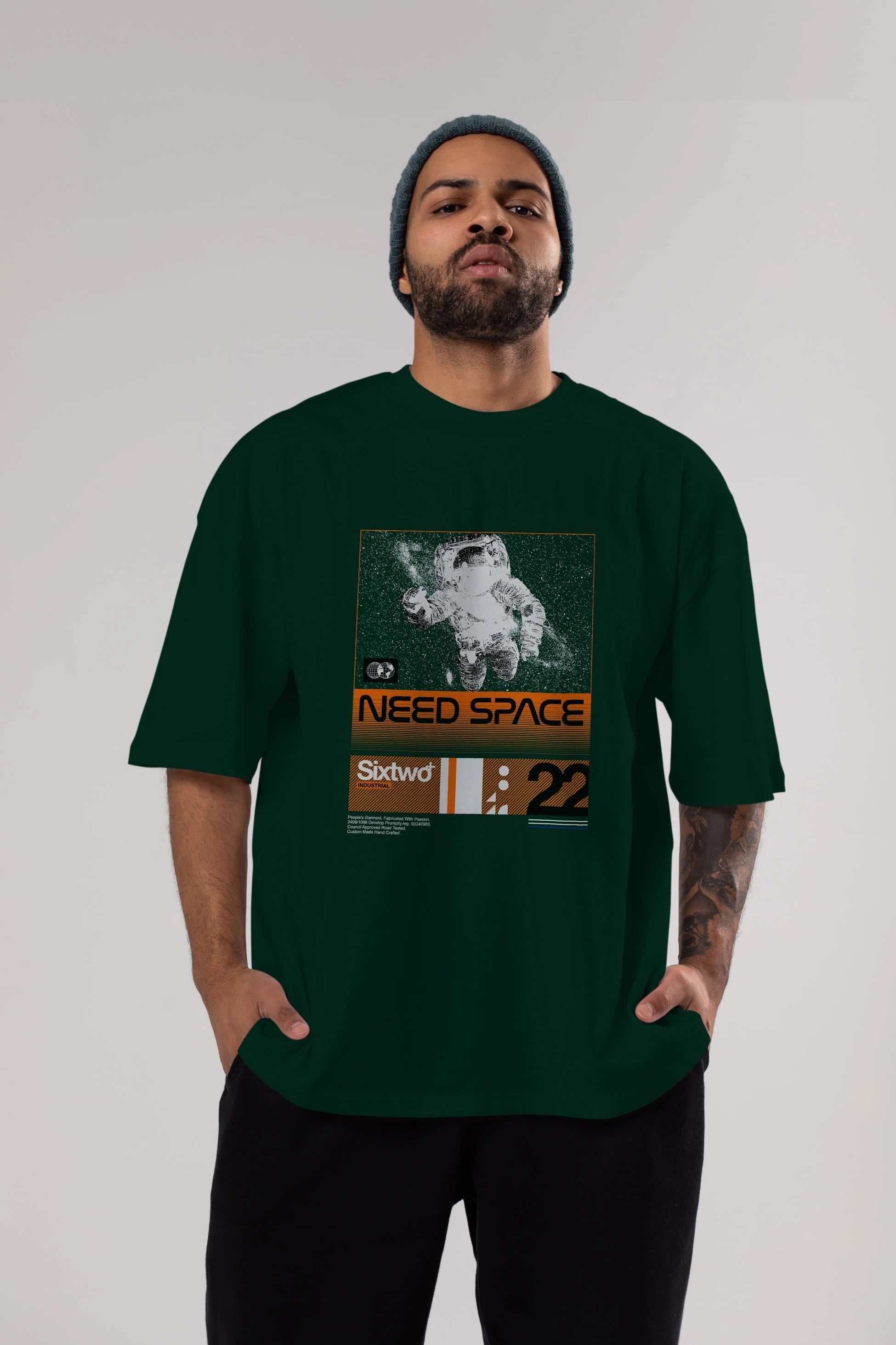 Need Space Ön Baskılı Oversize t-shirt Erkek Kadın Unisex