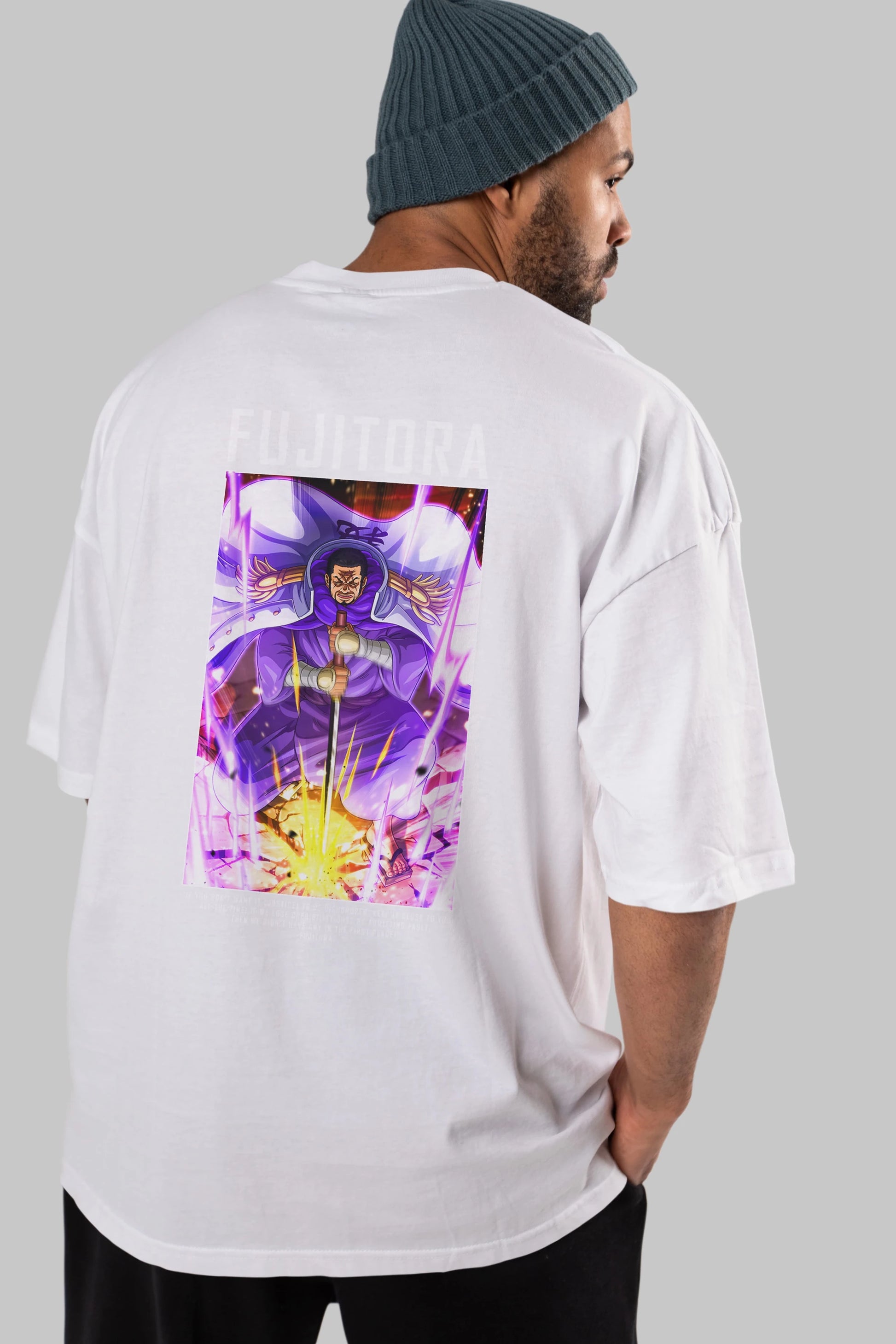 Issho Anime Arka Baskılı Oversize t-shirt Erkek Kadın Unisex %100 pamuk tişort