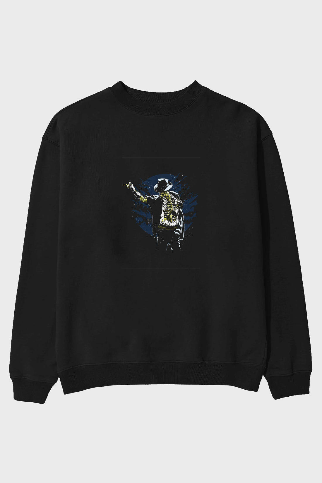 Zombie Pop Ön Baskılı Oversize Sweatshirt Erkek Kadın Unisex