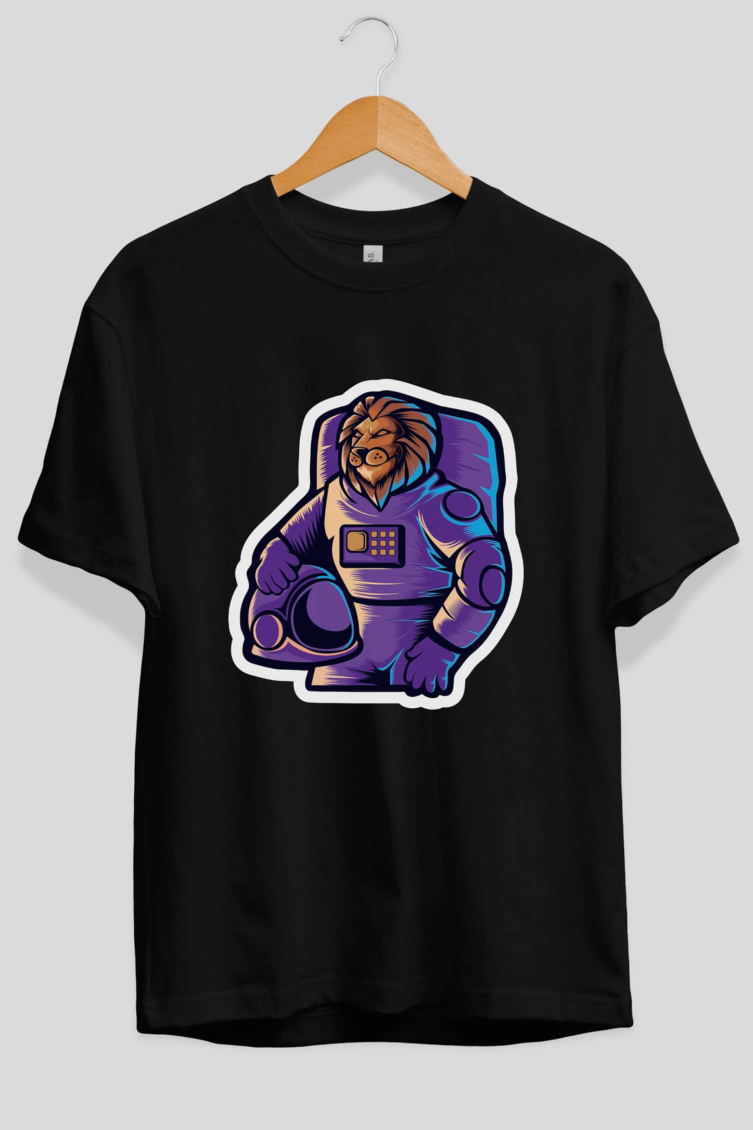 Astroking Sticker Ön Baskılı Oversize t-shirt Erkek Kadın Unisex