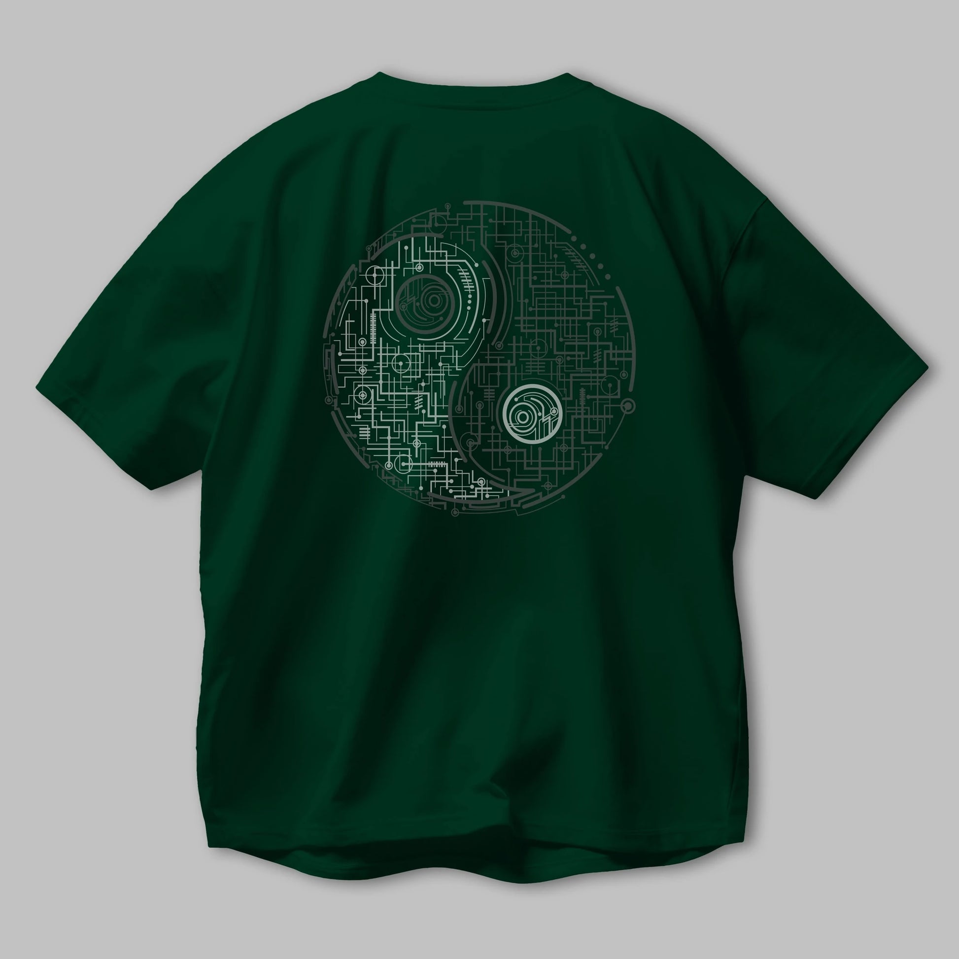 Electric Balance Arka Baskılı Oversize t-shirt %100 pamuk Erkek Kadın Unisex