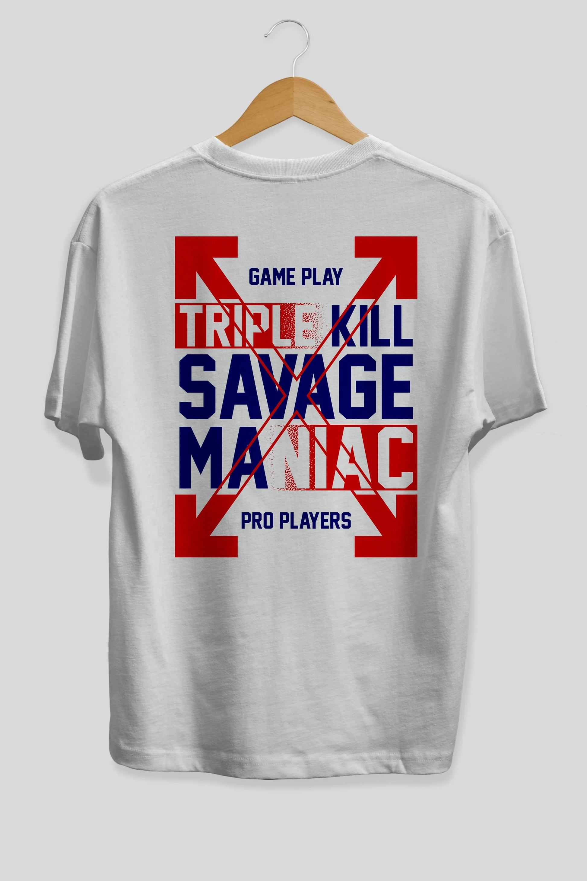 Kill Savage Arka Baskılı Oversize t-shirt Erkek Kadın Unisex