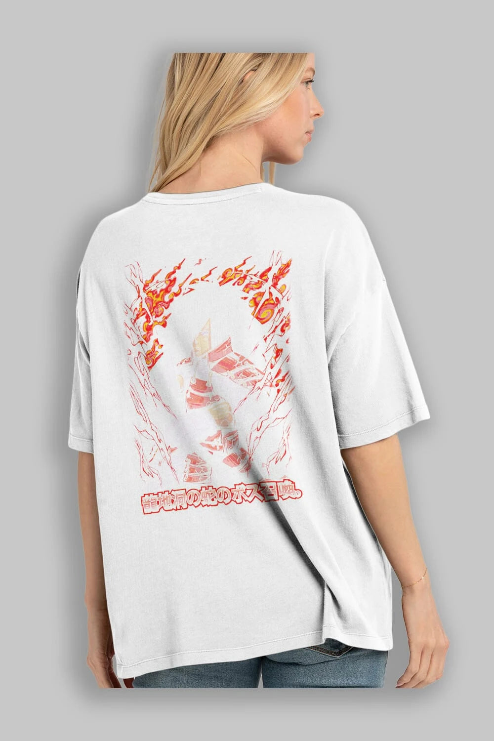NARUTO (12) Anime Arka Baskılı Oversize t-shirt Erkek Kadın Unisex