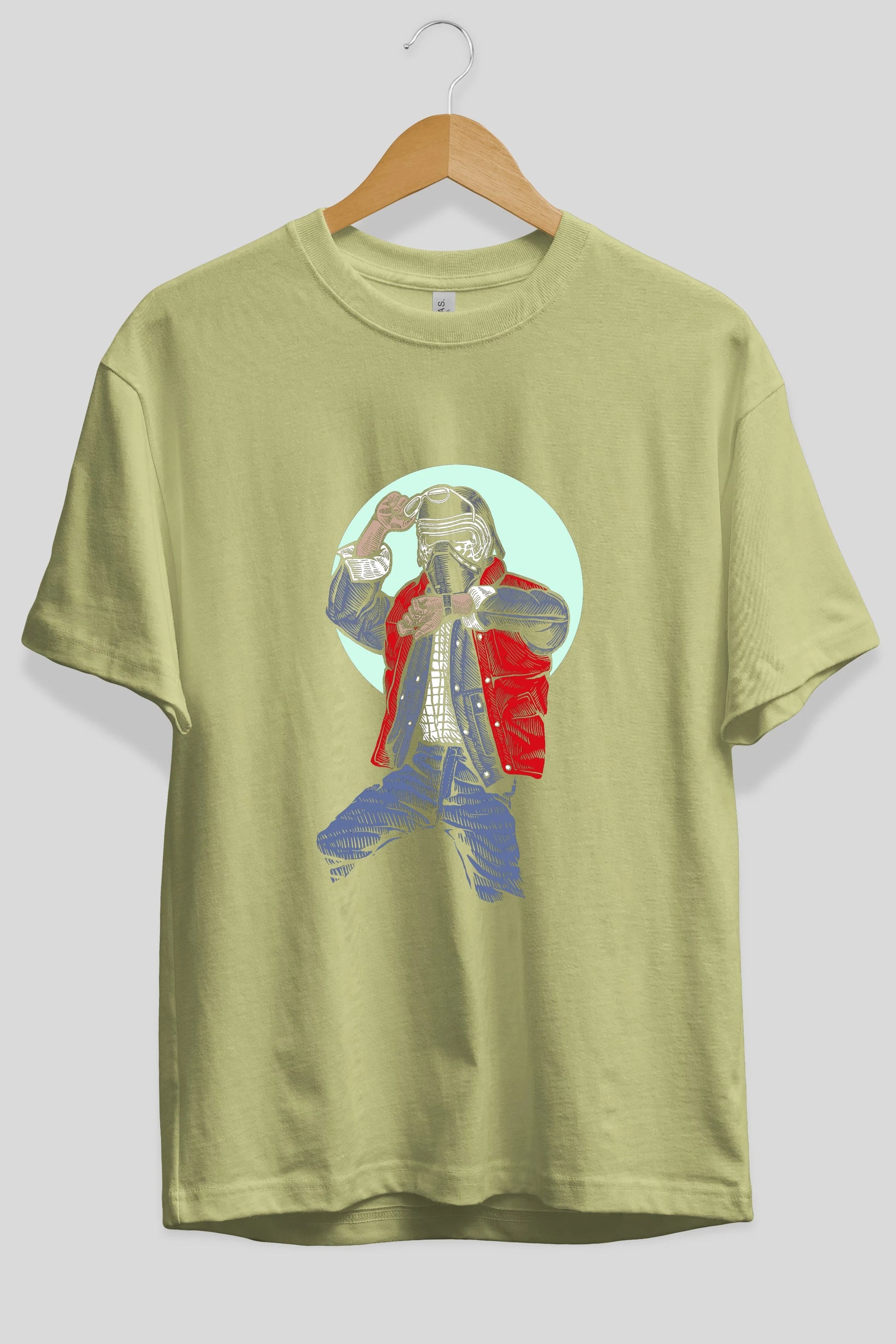 Kylo Mcfly Ön Baskılı Oversize t-shirt Erkek Kadın Unisex %100 Pamuk tişort