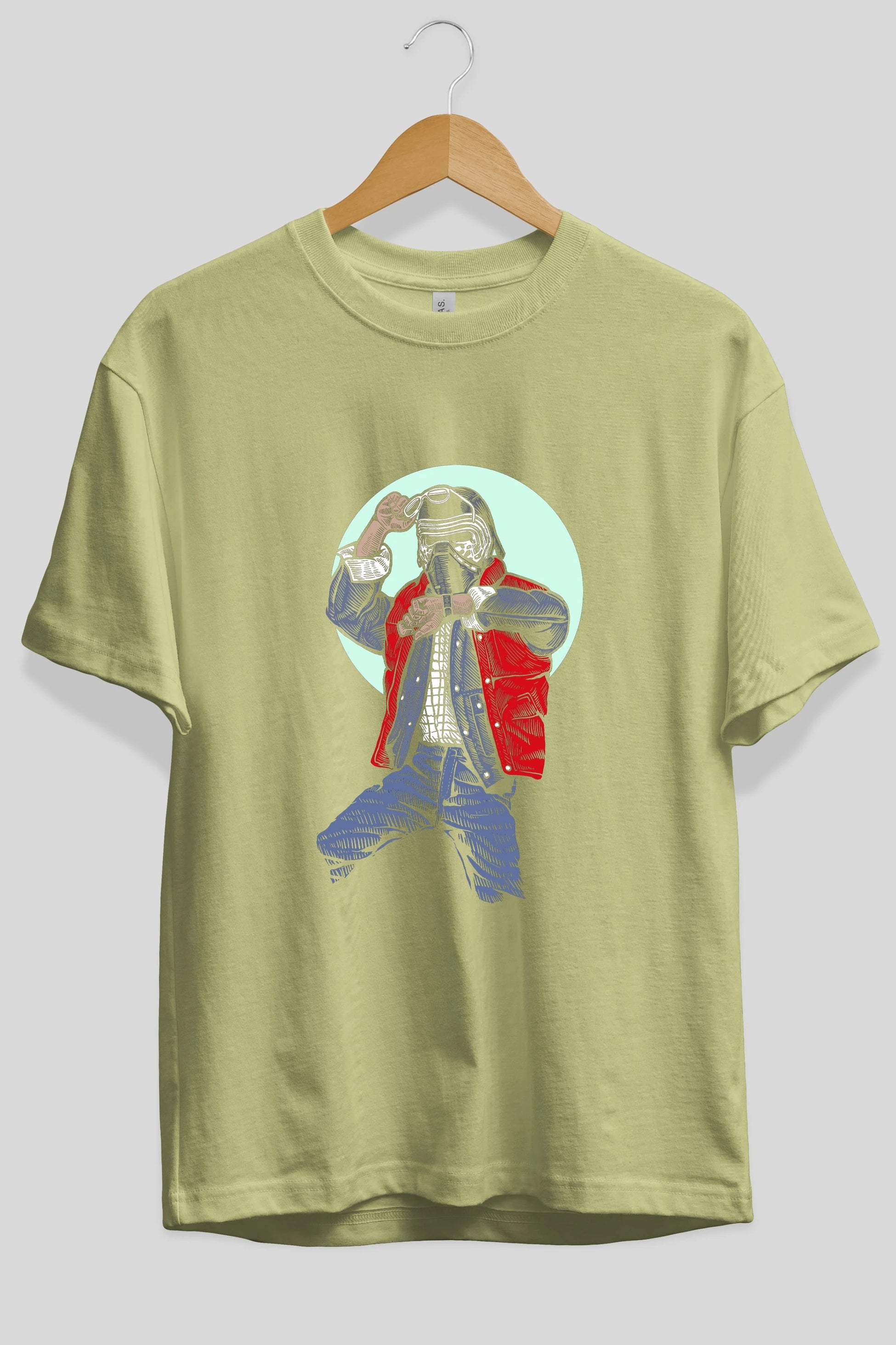 Kylo Mcfly Ön Baskılı Oversize t-shirt Erkek Kadın Unisex %100 Pamuk tişort