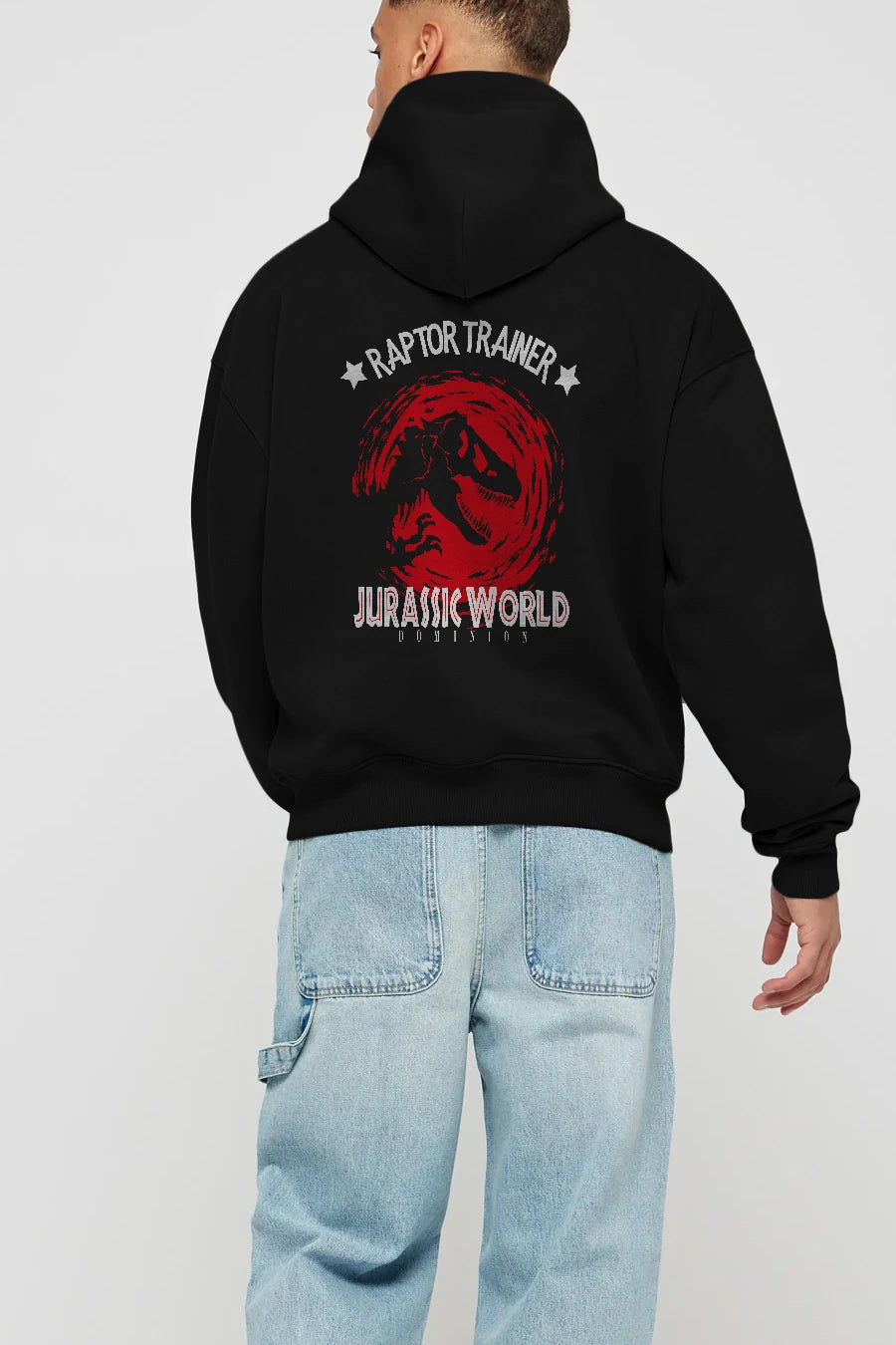 Jurassic Park (3) Arka Baskılı Hoodie Oversize Kapüşonlu Sweatshirt Erkek Kadın Unisex