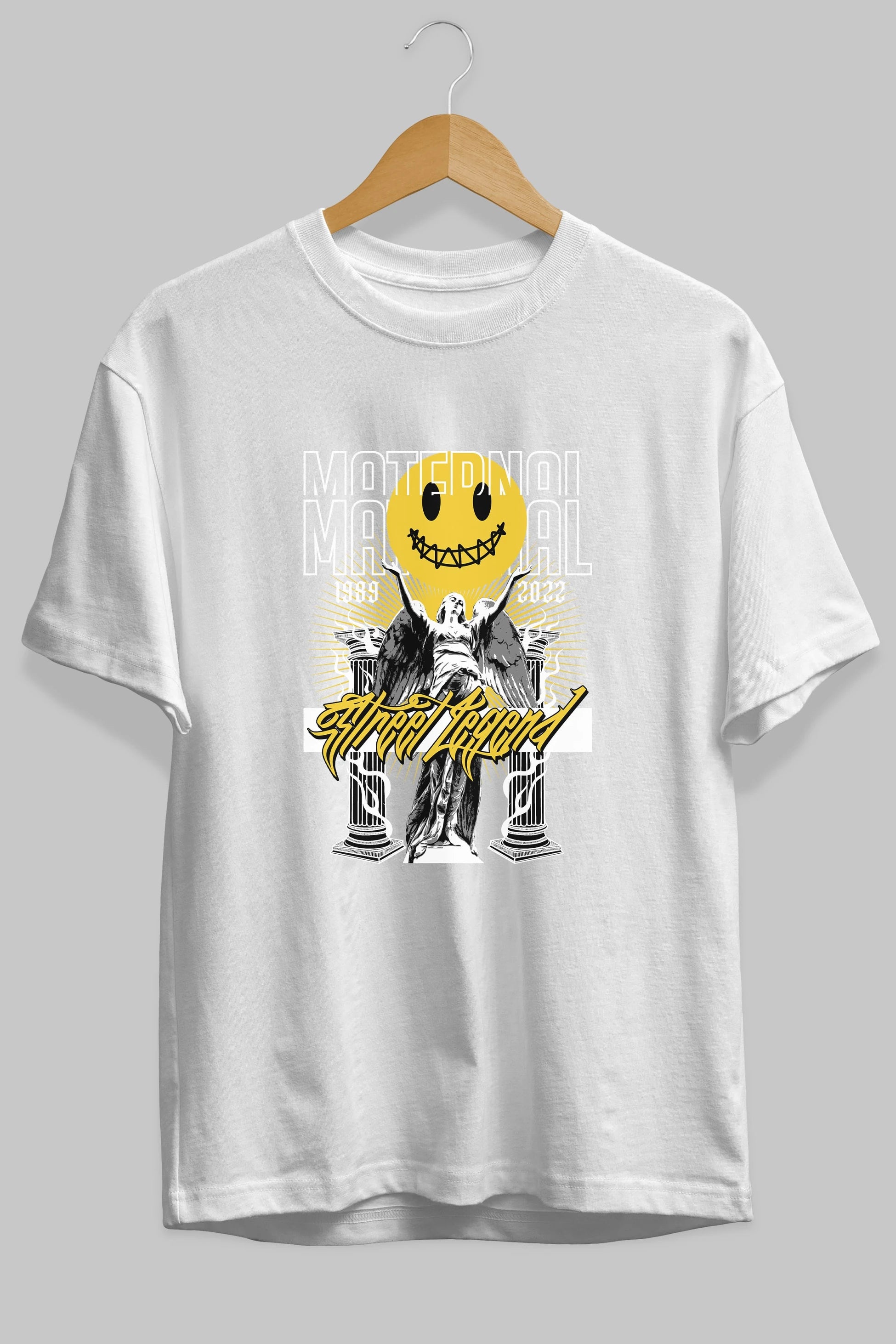 Maternal Street Legend Ön Baskılı Oversize t-shirt Erkek Kadın Unisex