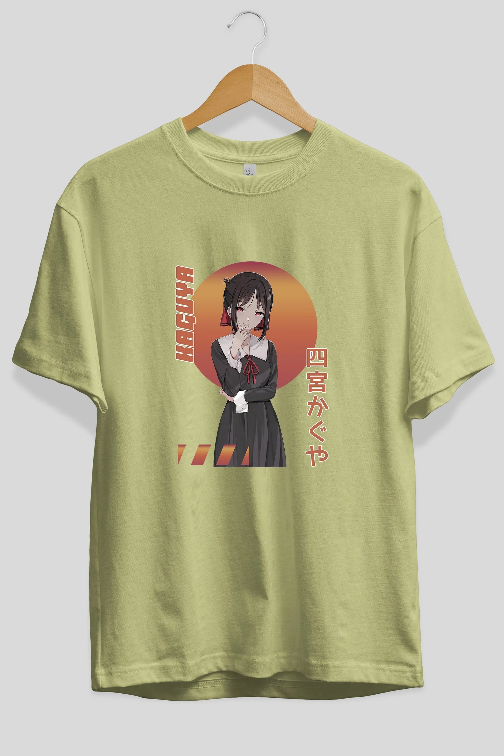 Kaguya Shinomiya 5 Anime Ön Baskılı Oversize t-shirt %100 pamuk Erkek Kadın Unisex