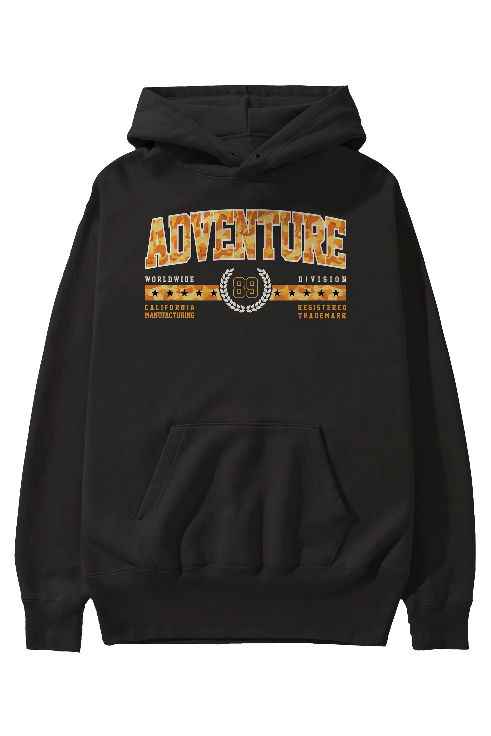 Adventure Ön Baskılı Hoodie Oversize Kapüşonlu Sweatshirt Erkek Kadın Unisex