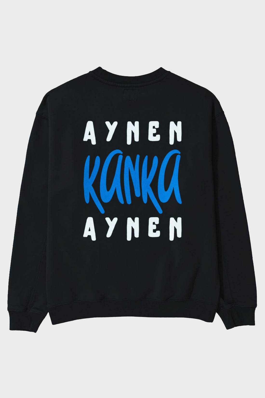 Aynen Kanka Aynen Yazılı Arka Baskılı Oversize Sweatshirt Erkek Kadın Unisex