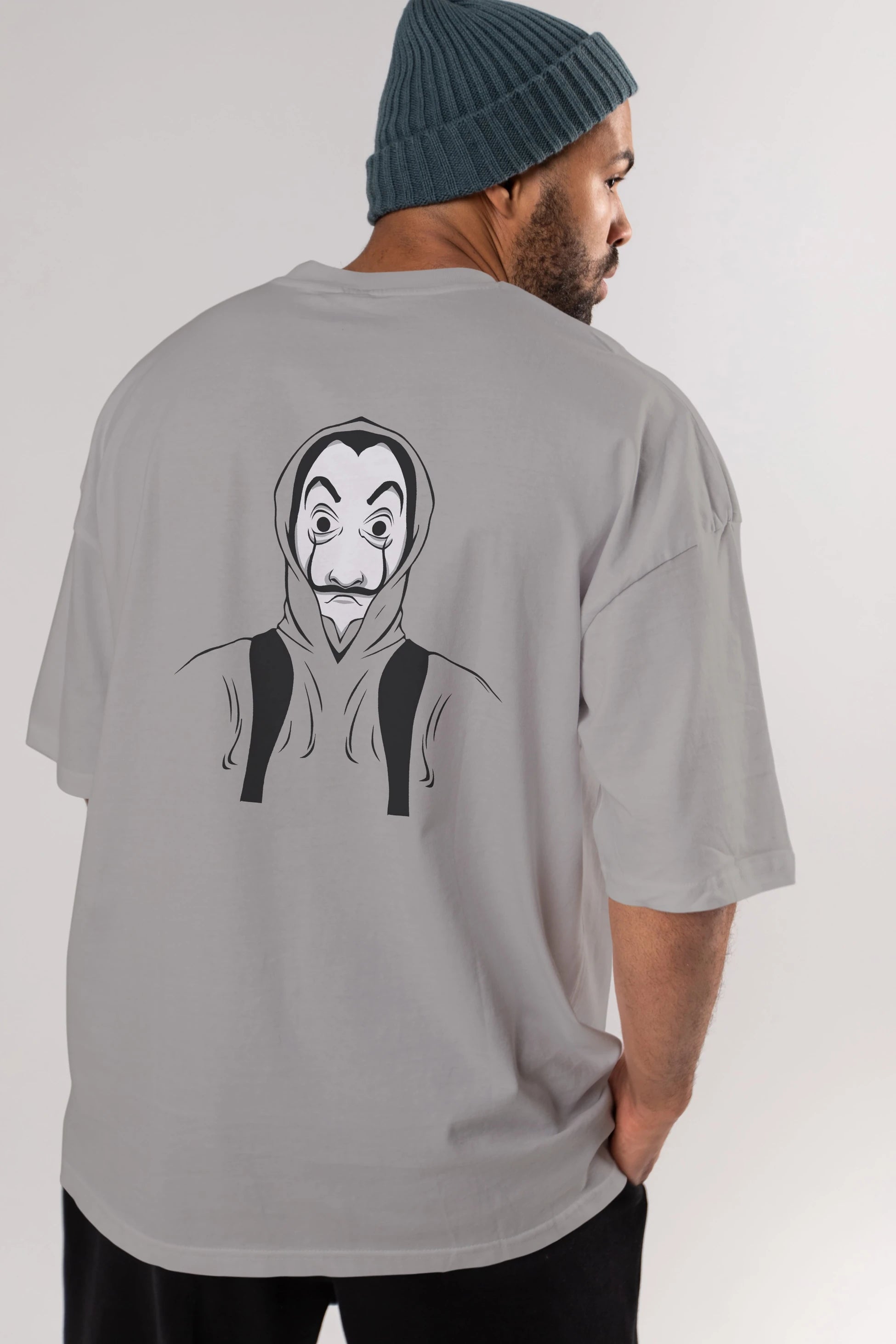 La Casa De Papel (7) Arka Baskılı Oversize t-shirt Erkek Kadın Unisex %100 Pamuk Bisiklet Yaka tişort
