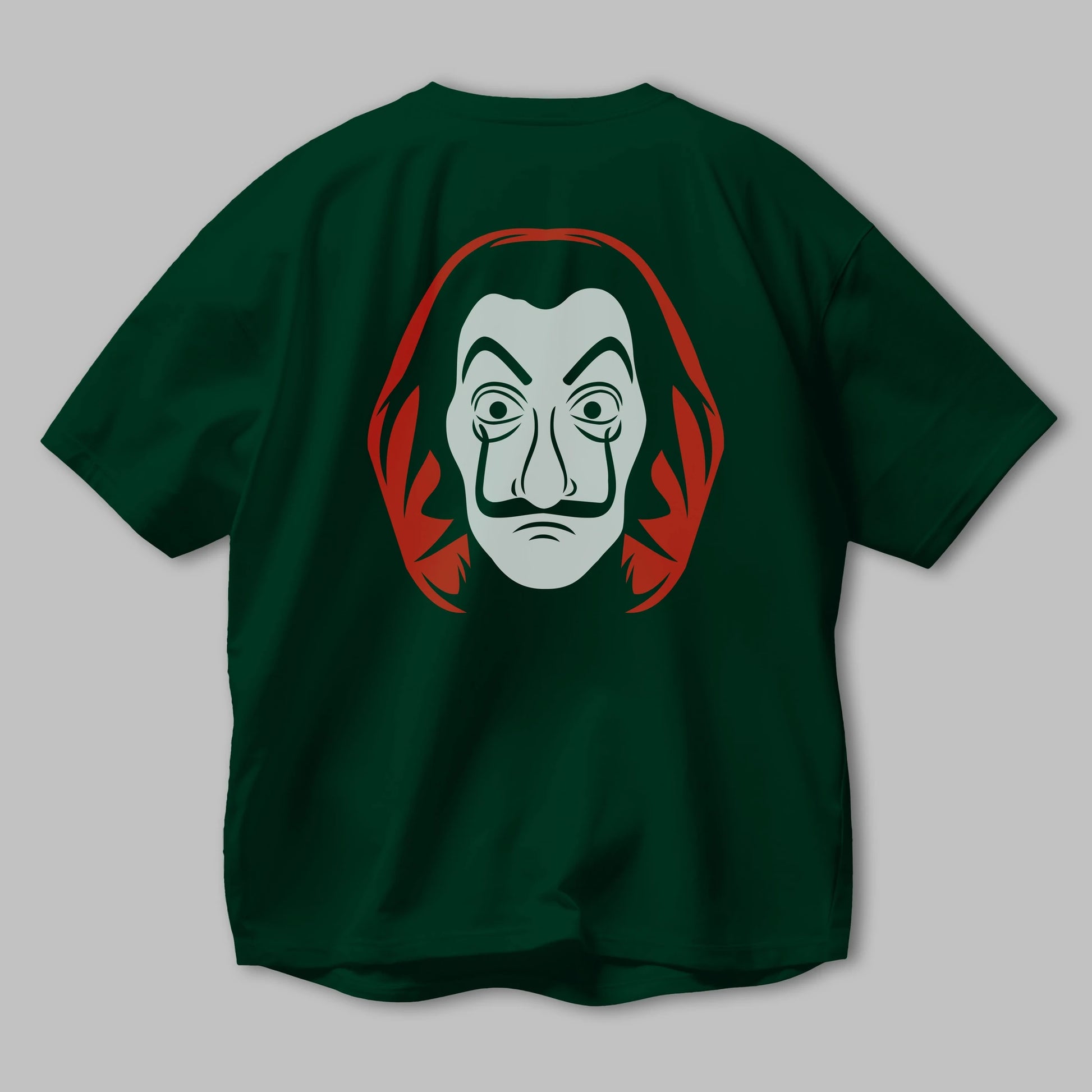 La Casa De Papel (8) Arka Baskılı Oversize t-shirt Erkek Kadın Unisex %100 Pamuk Bisiklet Yaka tişort