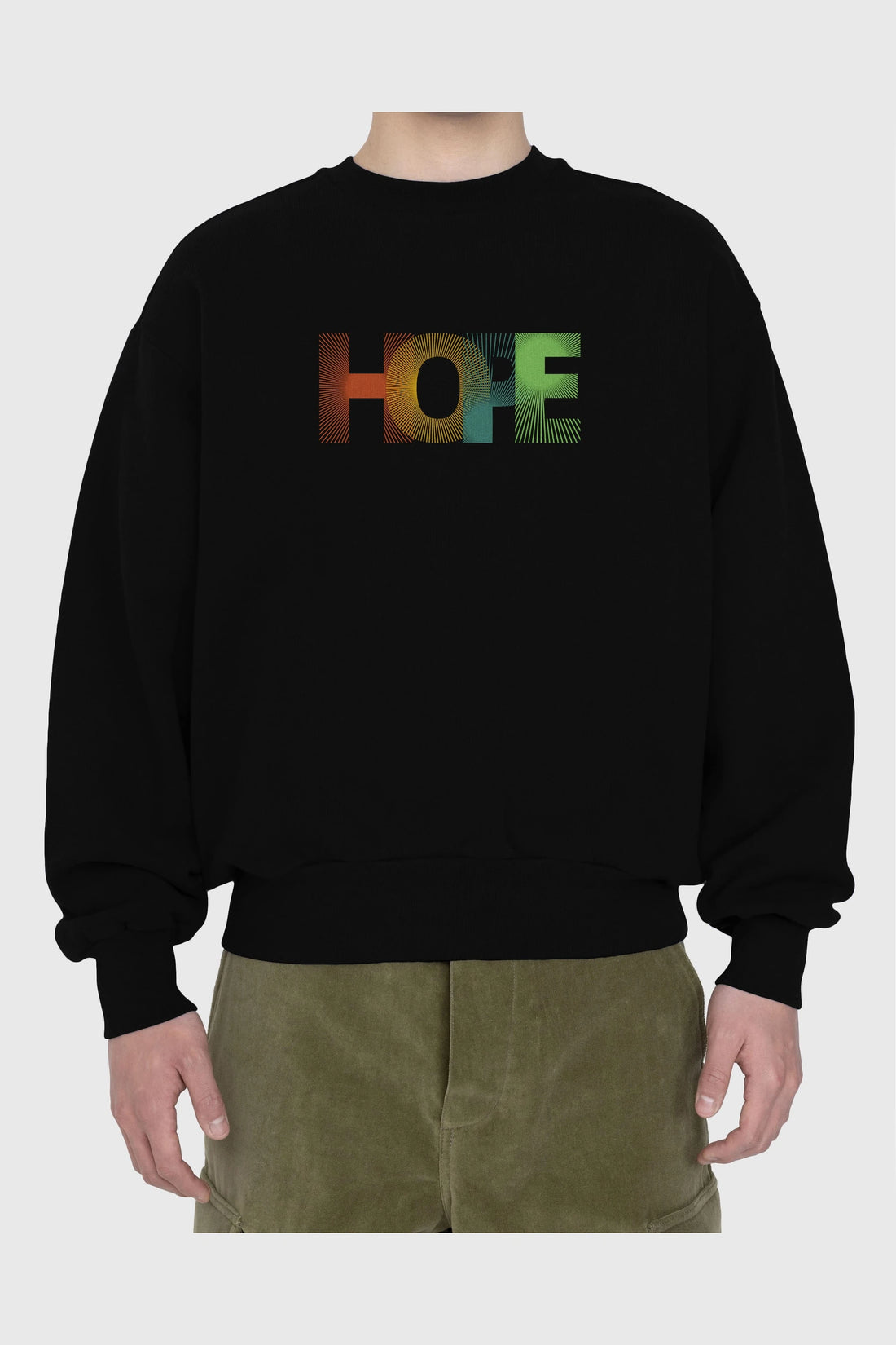 Hope Ön Baskılı Oversize Sweatshirt Erkek Kadın Unisex