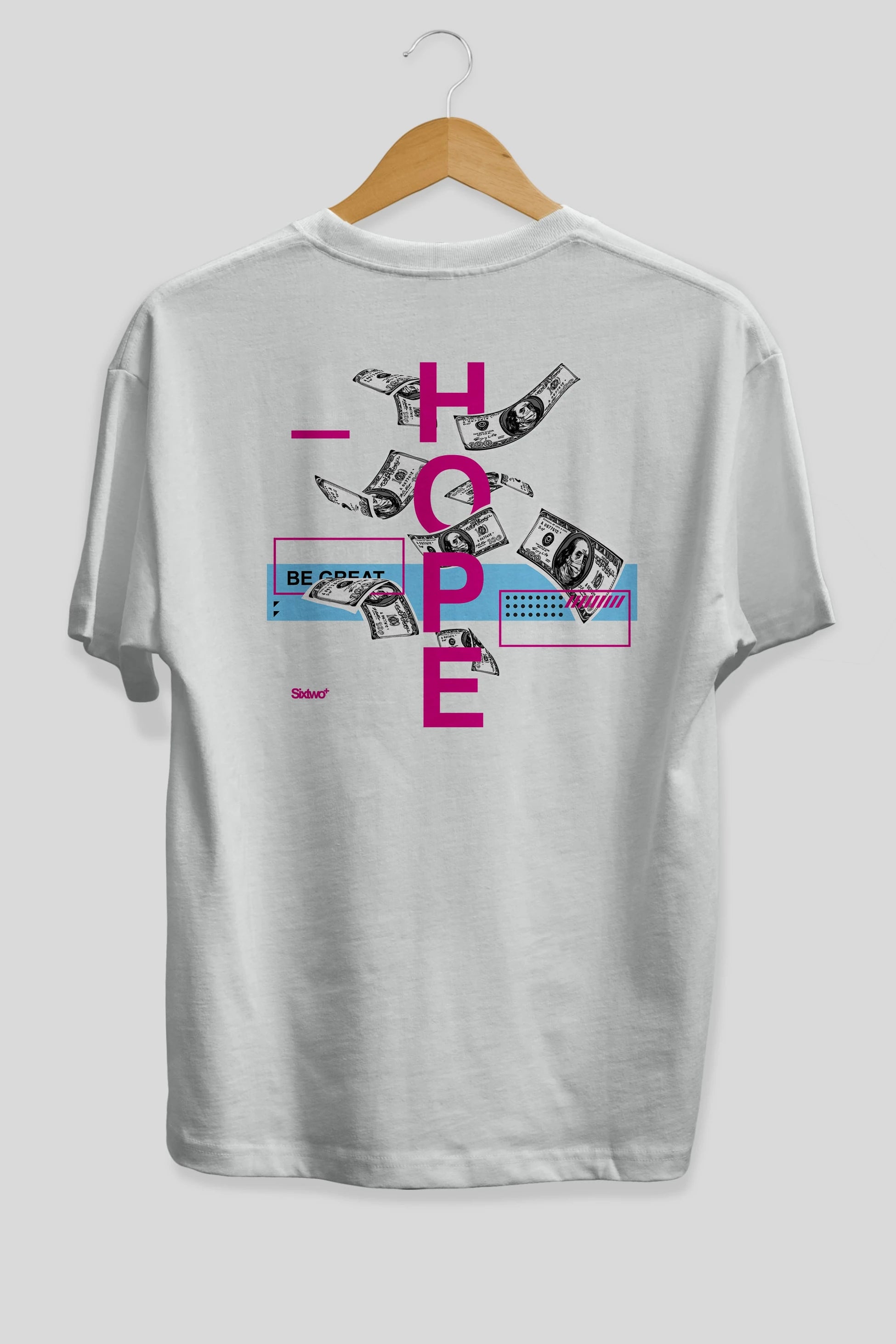 Hope Arka Baskılı Oversize t-shirt Erkek Kadın Unisex