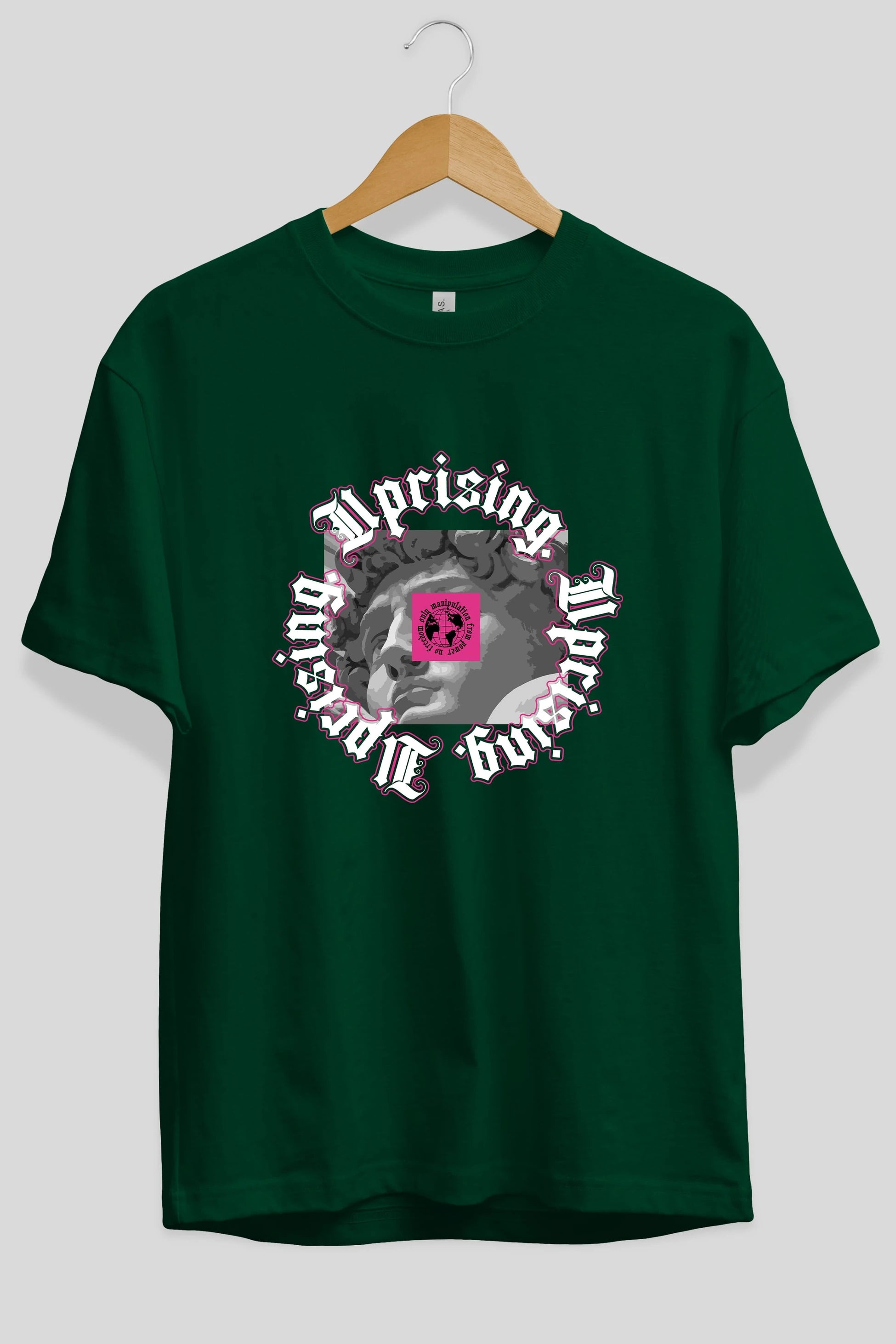 Uprising Ön Baskılı Oversize t-shirt Erkek Kadın Unisex