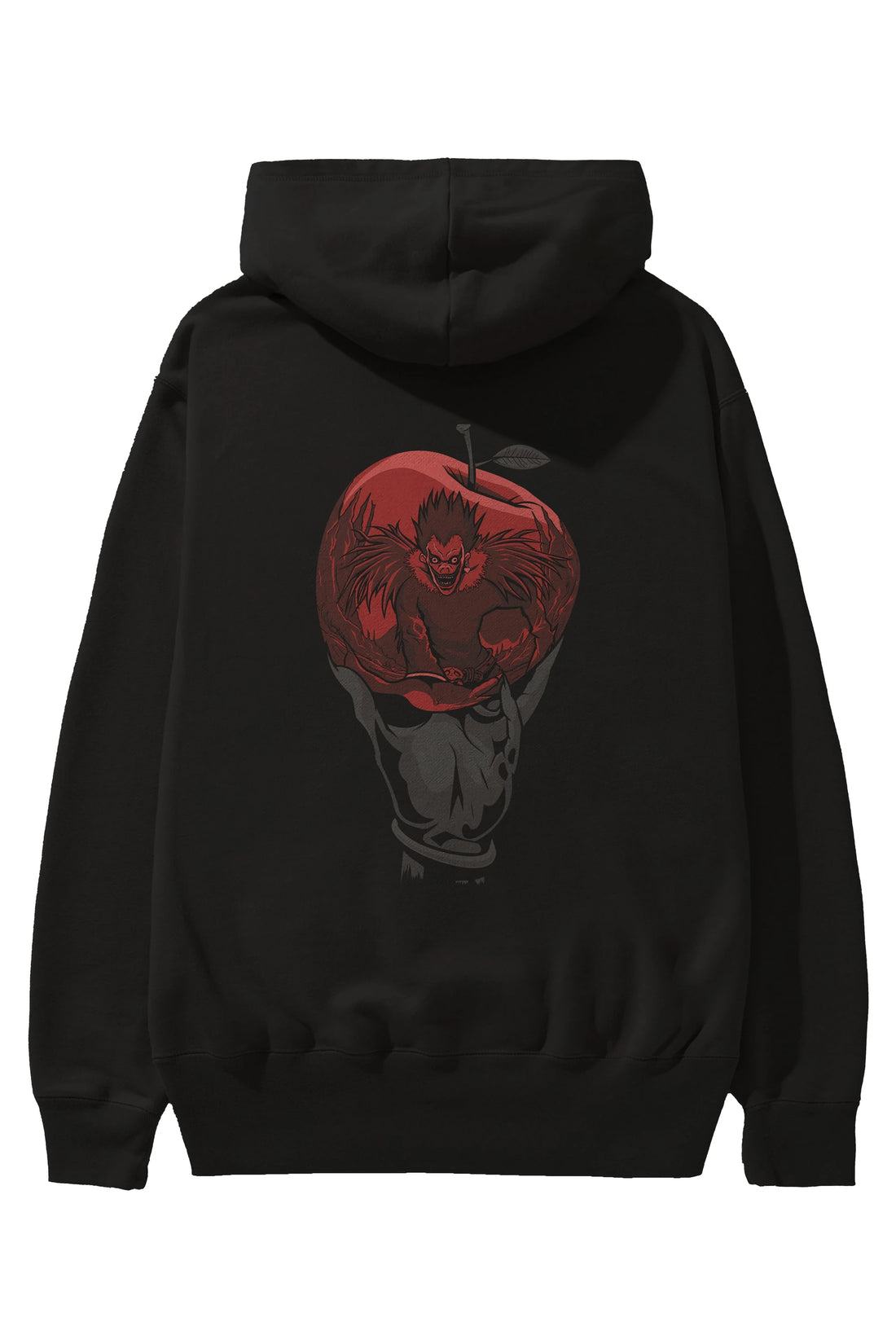 DEATH NOTE -RYUK Anime Arka Baskılı Hoodie Oversize Kapüşonlu Sweatshirt Erkek Kadın Unisex