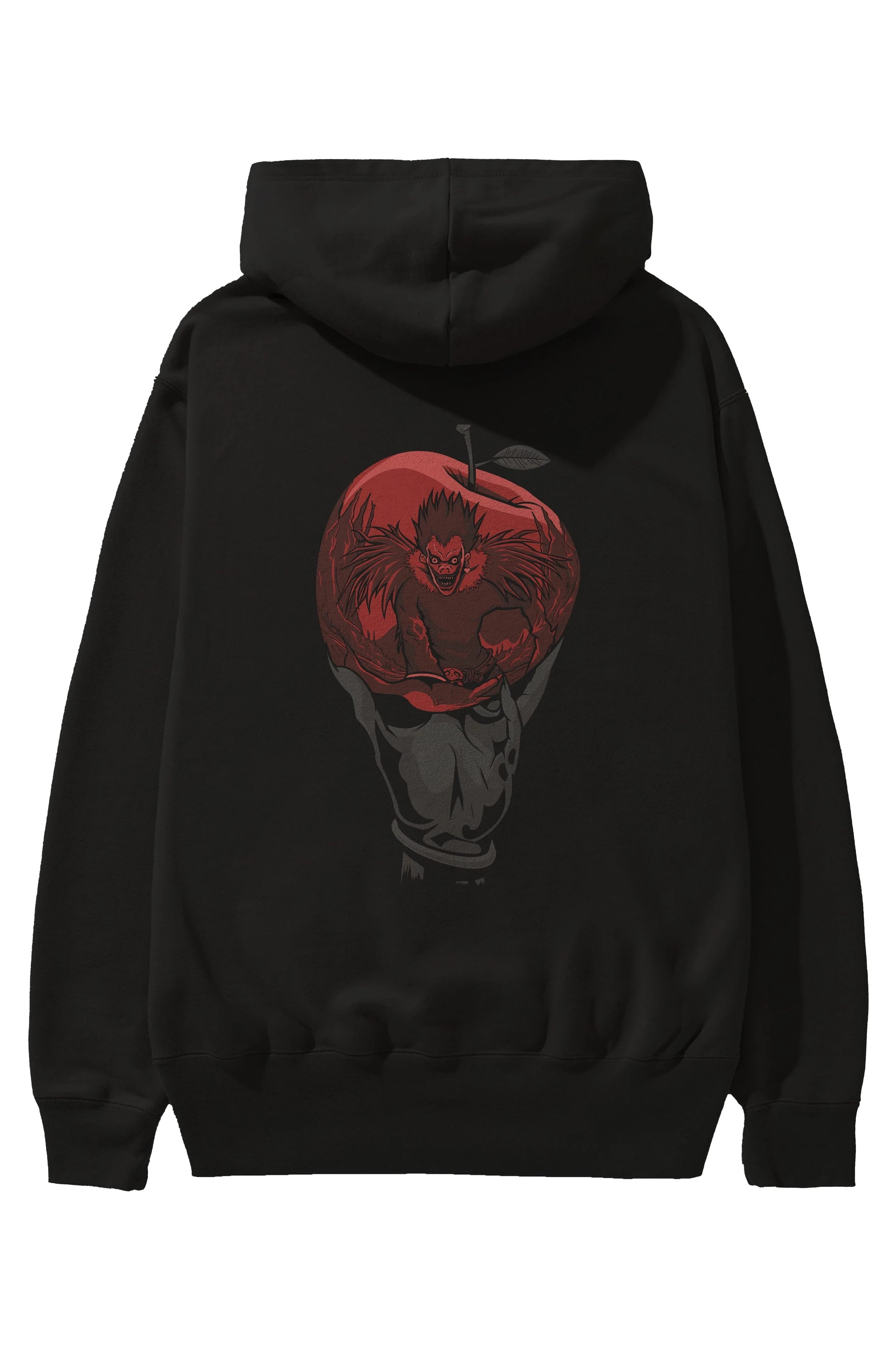 DEATH NOTE -RYUK Anime Arka Baskılı Hoodie Oversize Kapüşonlu Sweatshirt Erkek Kadın Unisex