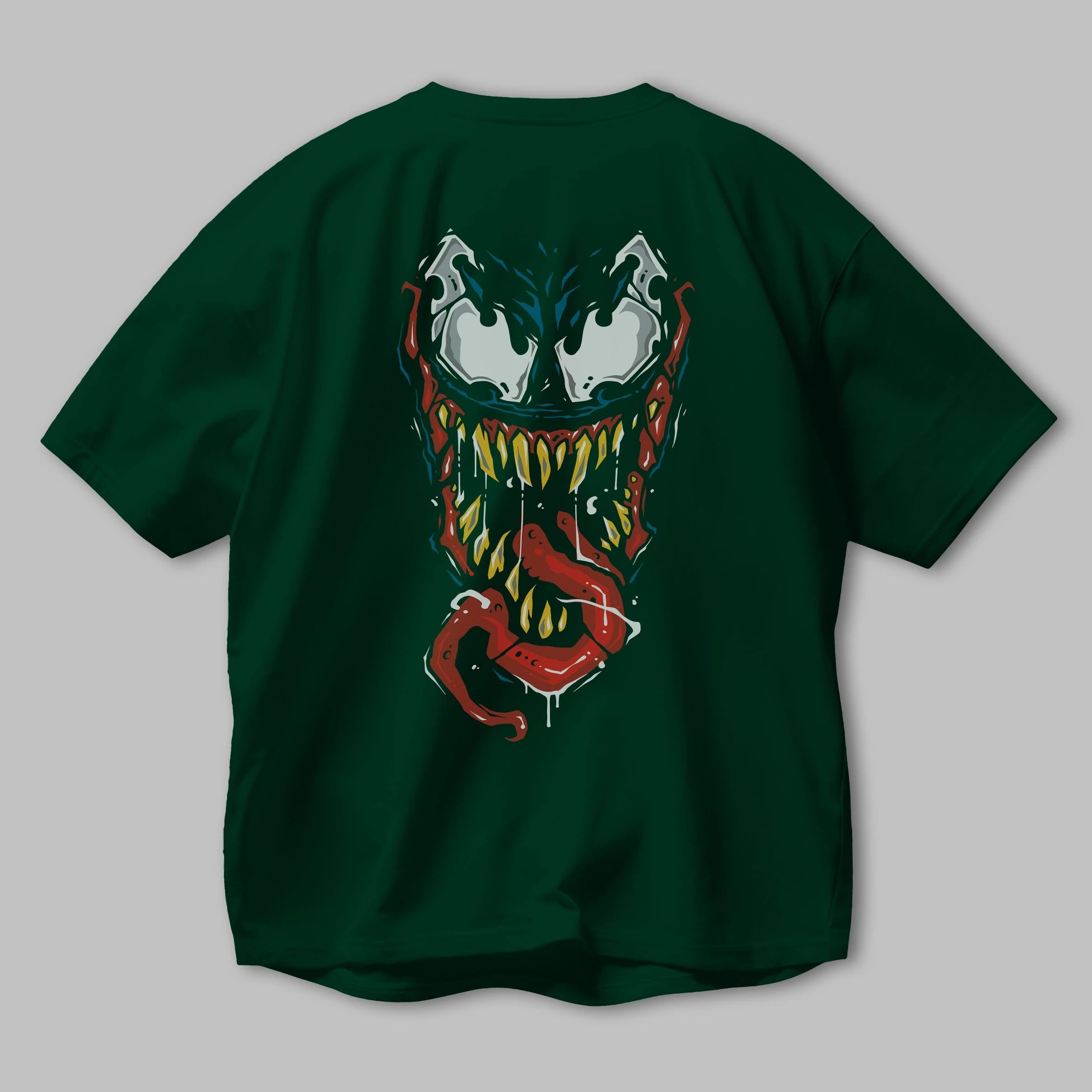 Venom (15) Arka Baskılı Oversize t-shirt Erkek Kadın Unisex %100 Pamuk Bisiklet Yaka tişort