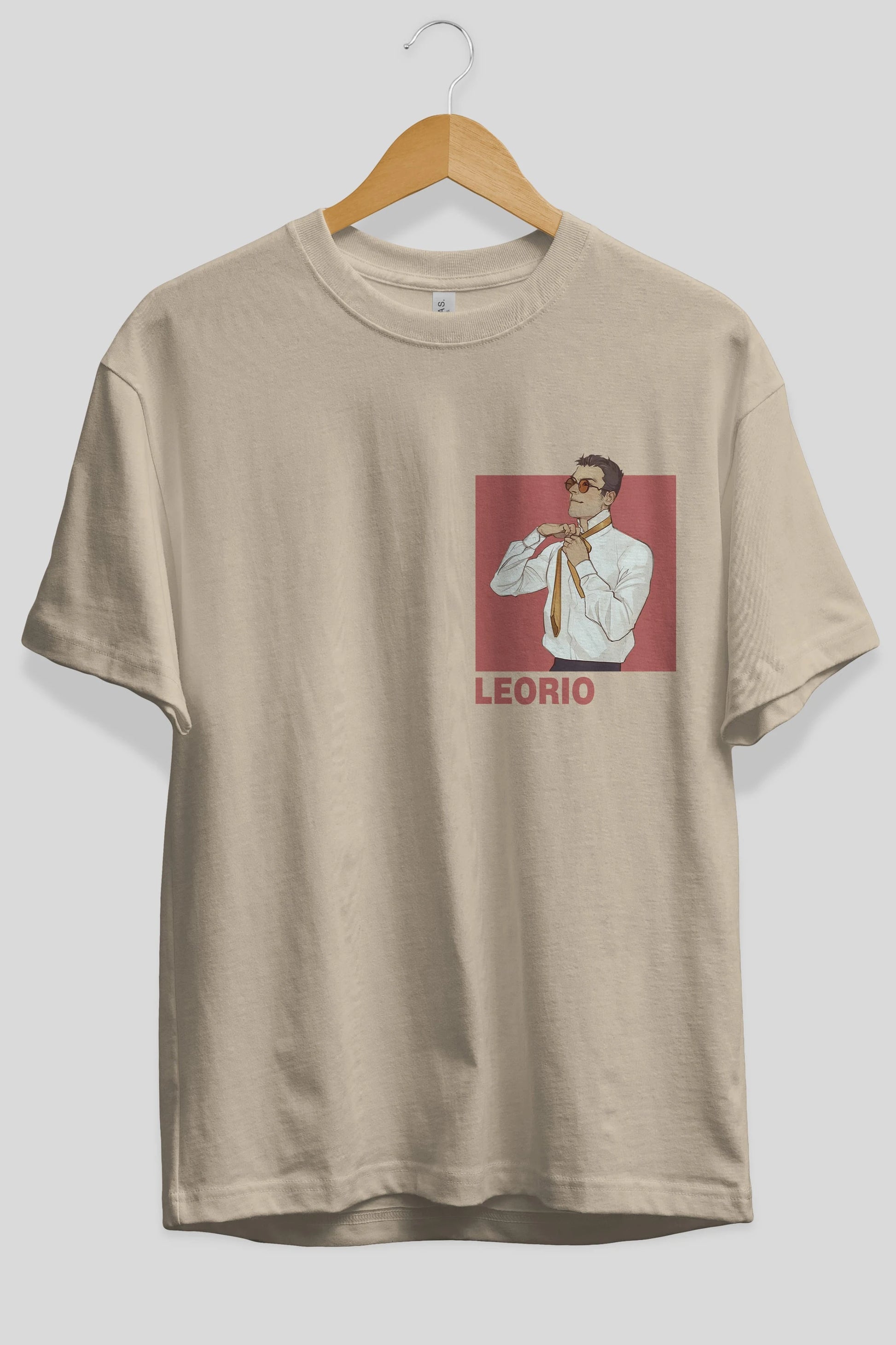 Leorio Paladiknight 5 Ön Sol Baskılı Oversize t-shirt Erkek Kadın Unisex %100 Pamuk Bisiklet Yaka tişort