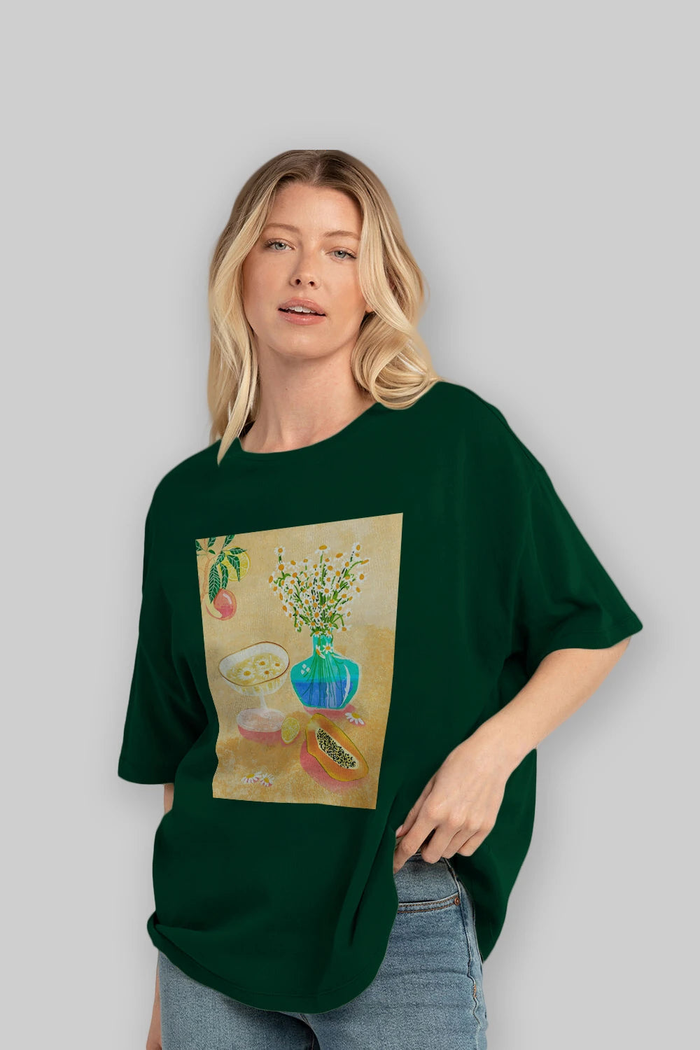 Cheers 2 Ön Baskılı Oversize t-shirt Erkek Kadın Unisex %100 Pamuk Bisiklet Yaka tişort