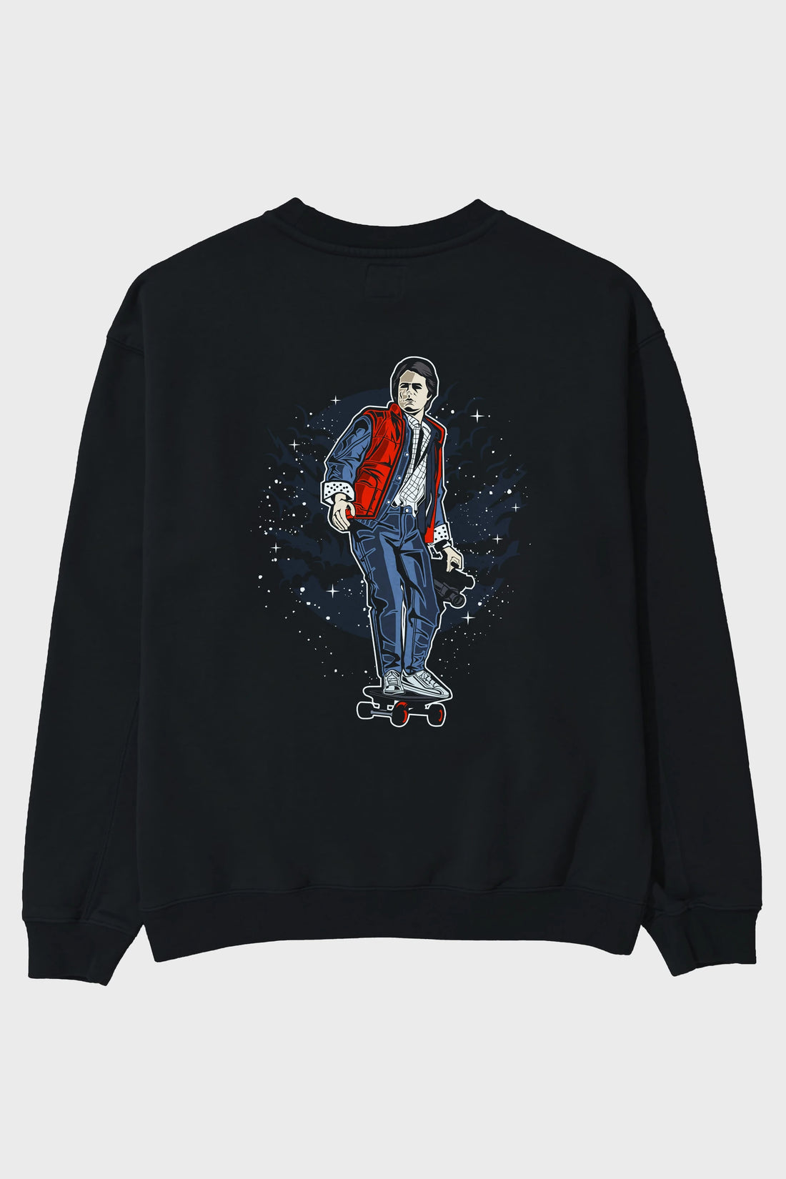 MARTY Arka Baskılı Oversize Sweatshirt Erkek Kadın Unisex
