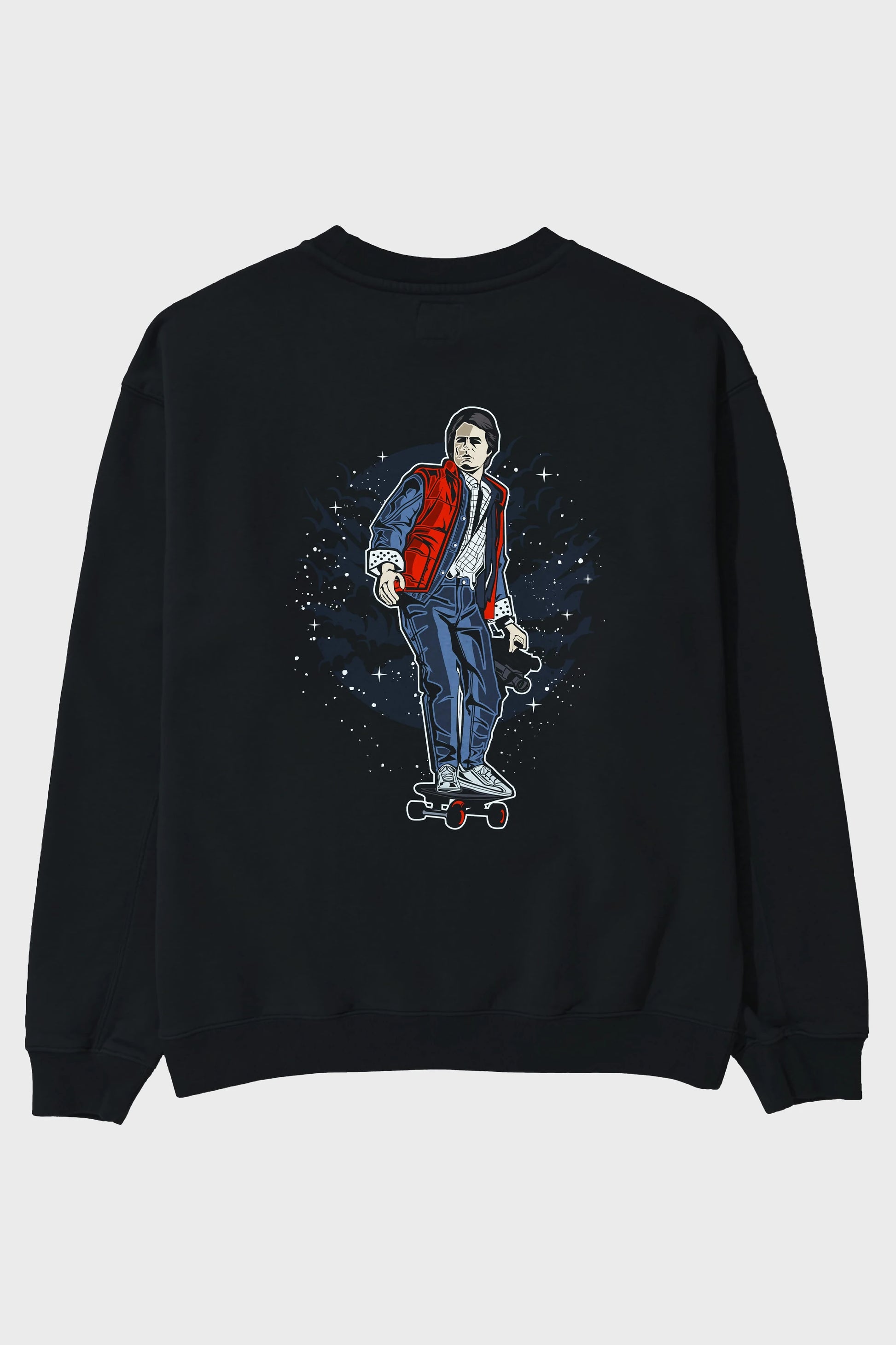 MARTY Arka Baskılı Oversize Sweatshirt Erkek Kadın Unisex