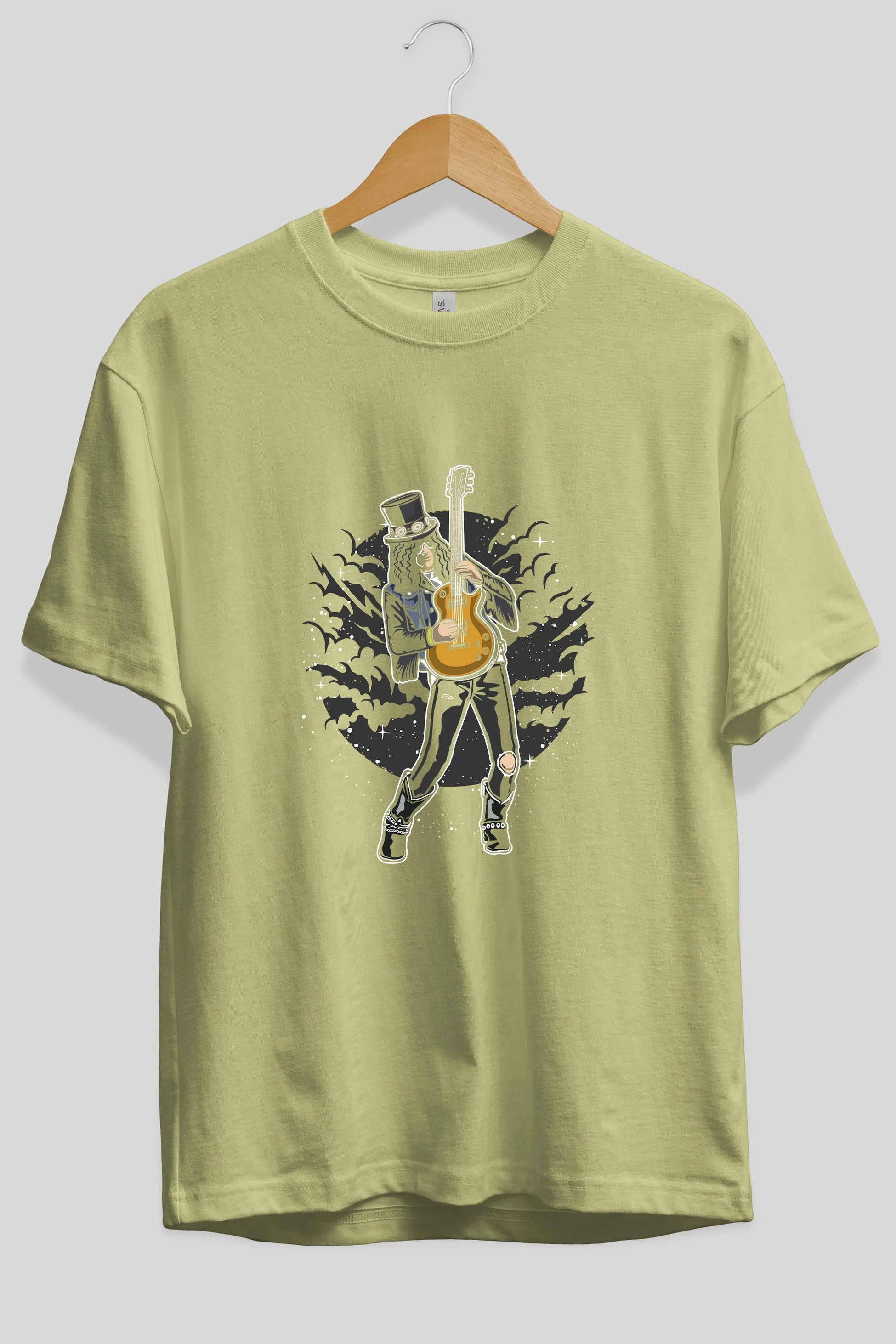 SLASH Ön Baskılı Oversize t-shirt Erkek Kadın Unisex %100 Pamuk tişort