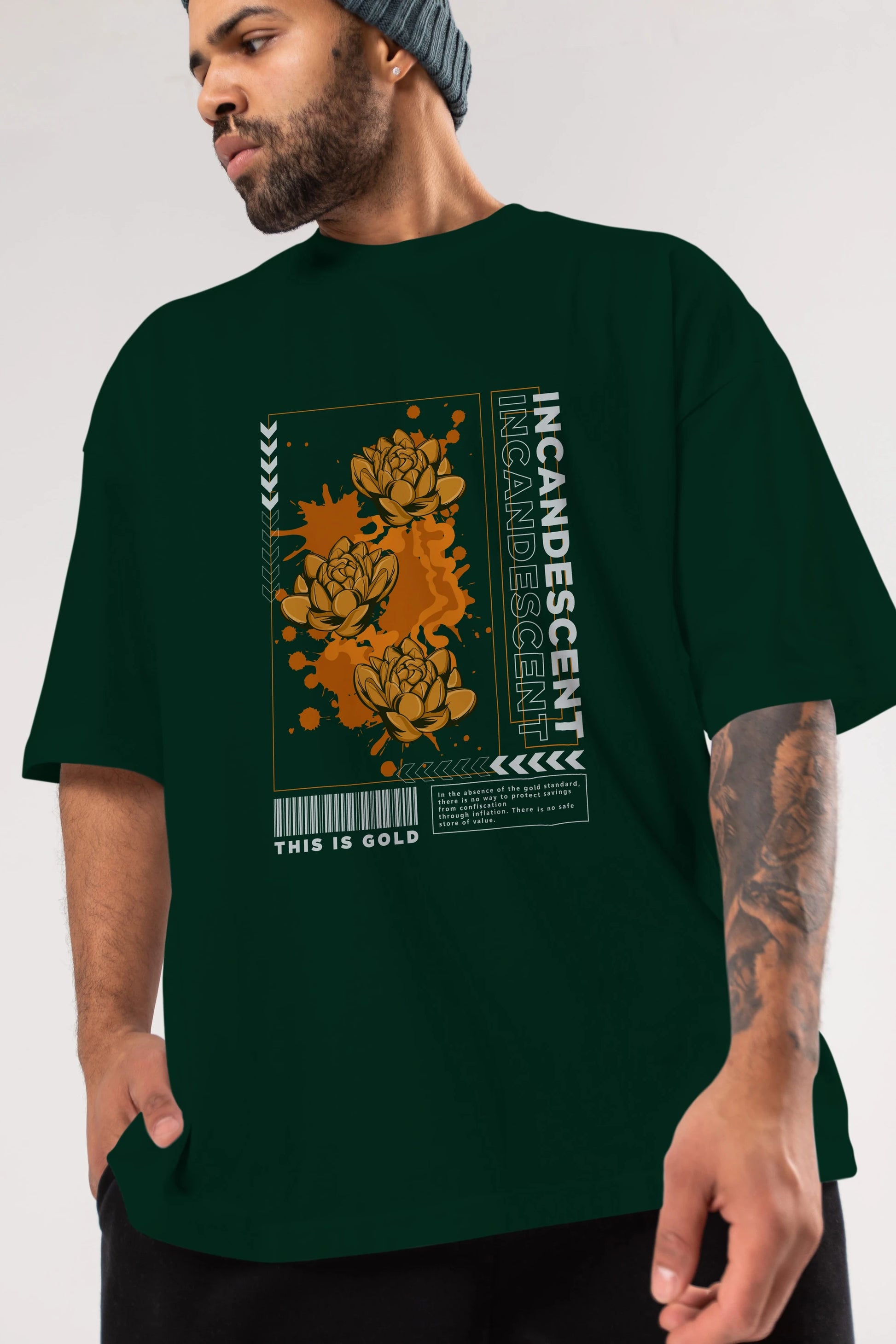 Incandescent Ön Baskılı Oversize t-shirt Erkek Kadın Unisex