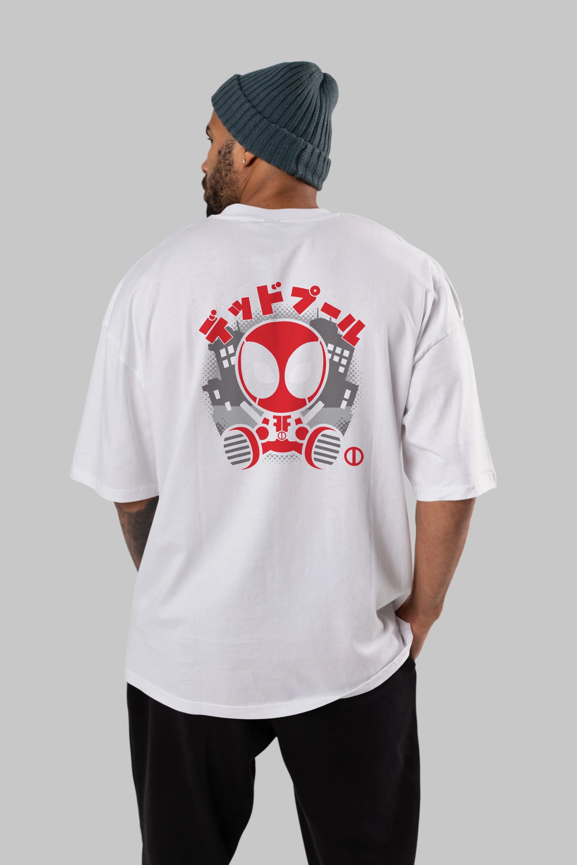 Deadpool (15) Arka Baskılı Oversize t-shirt Erkek Kadın Unisex %100 Pamuk Bisiklet Yaka tişort