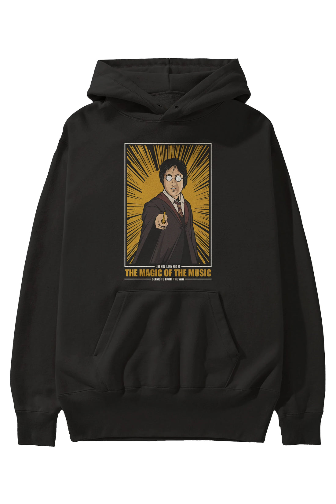 John Potter Ön Baskılı Hoodie Oversize Kapüşonlu Sweatshirt Erkek Kadın Unisex