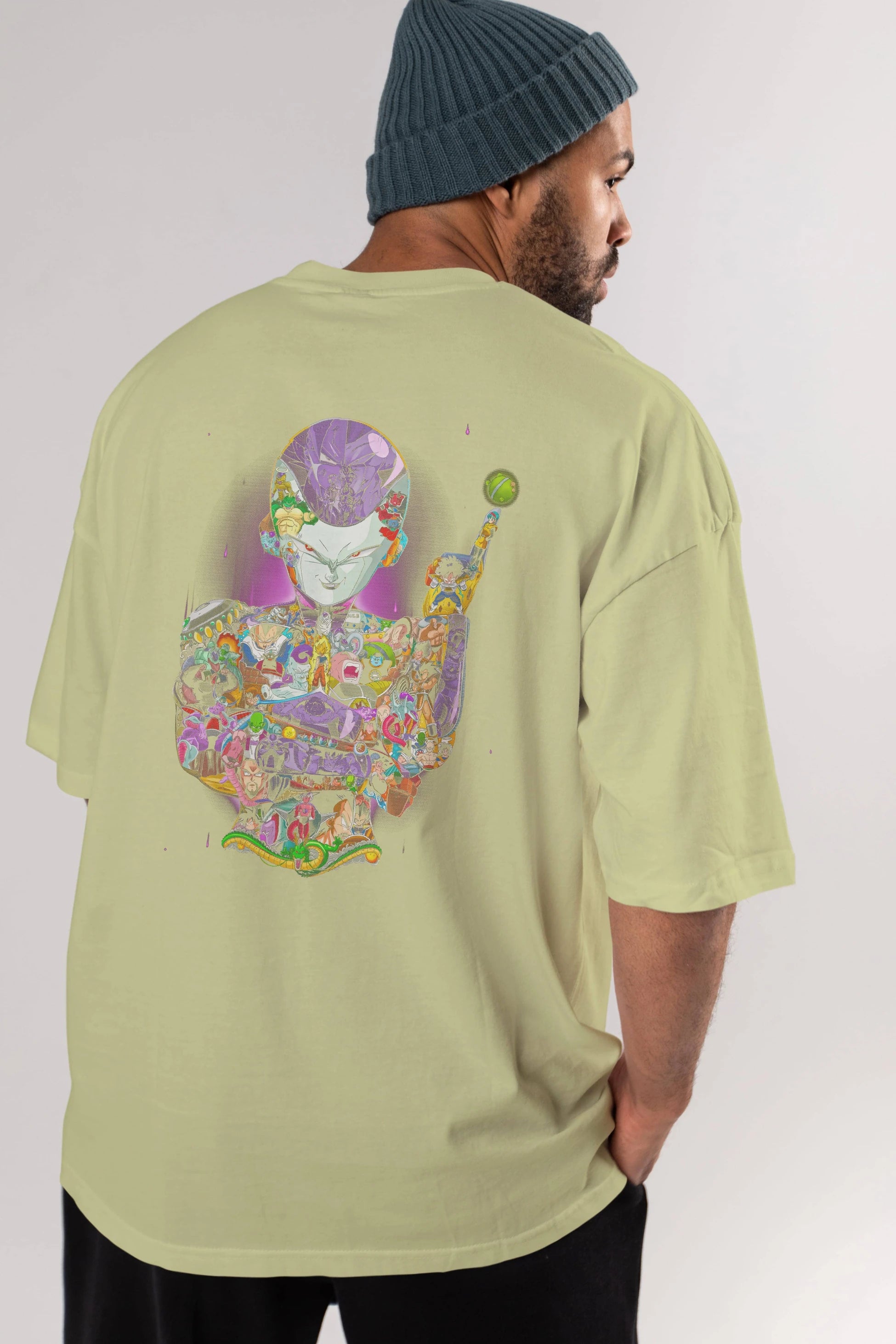 DRAGON BALL ART (4) Anime Arka Baskılı Oversize t-shirt Erkek Kadın Unisex