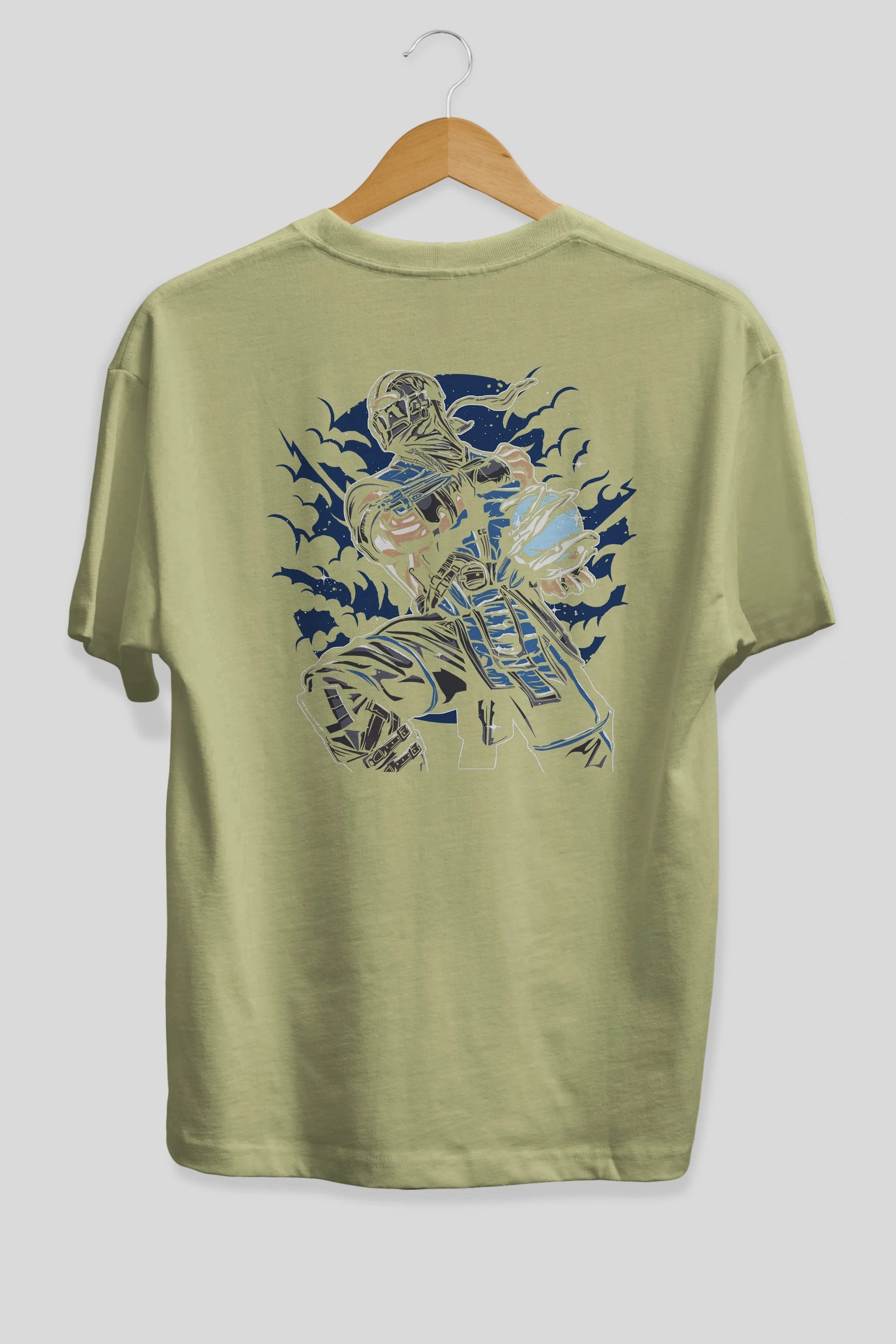 Sub Zero Arka Baskılı Oversize t-shirt Erkek Kadın Unisex %100 Pamuk