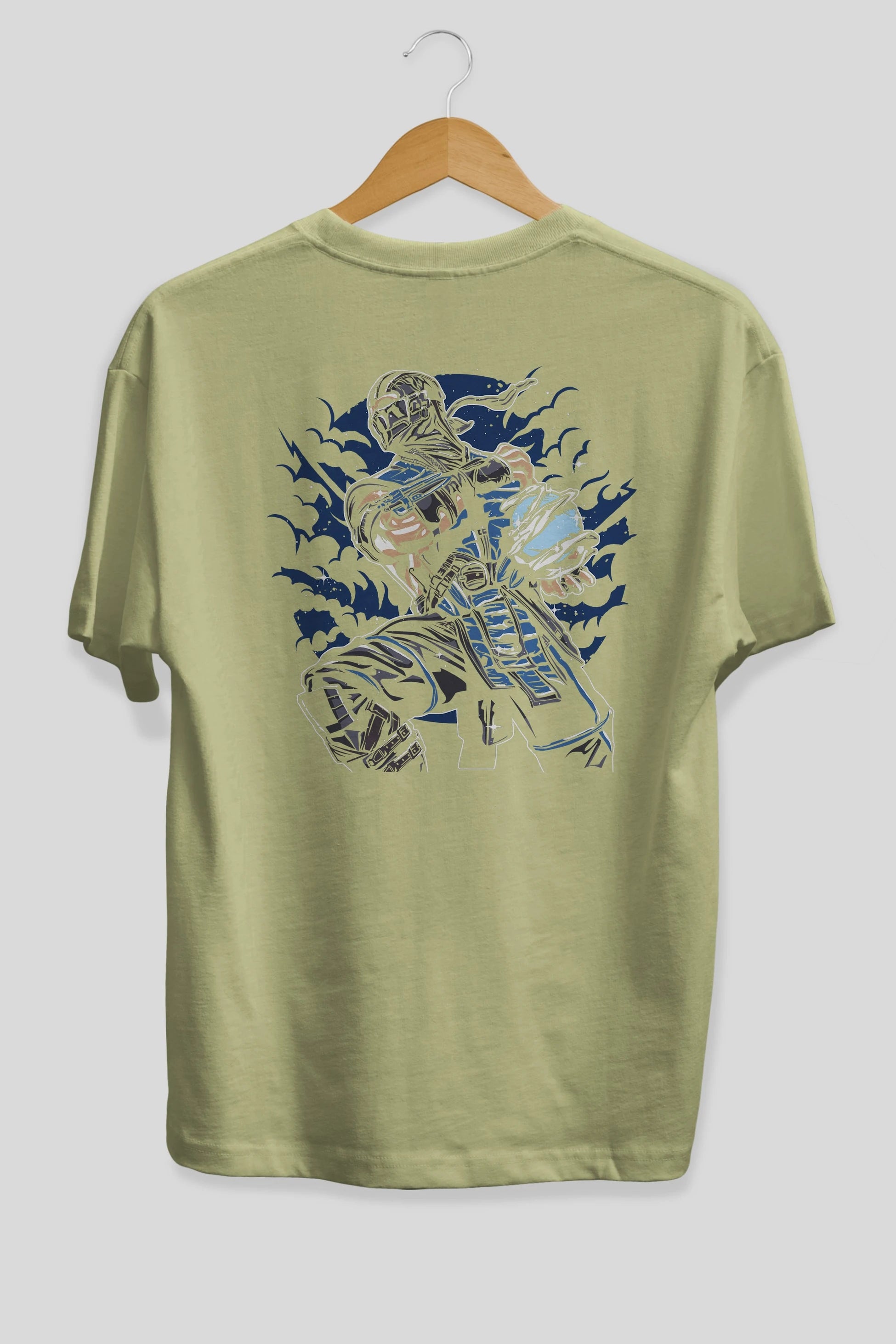 Sub Zero Arka Baskılı Oversize t-shirt Erkek Kadın Unisex %100 Pamuk