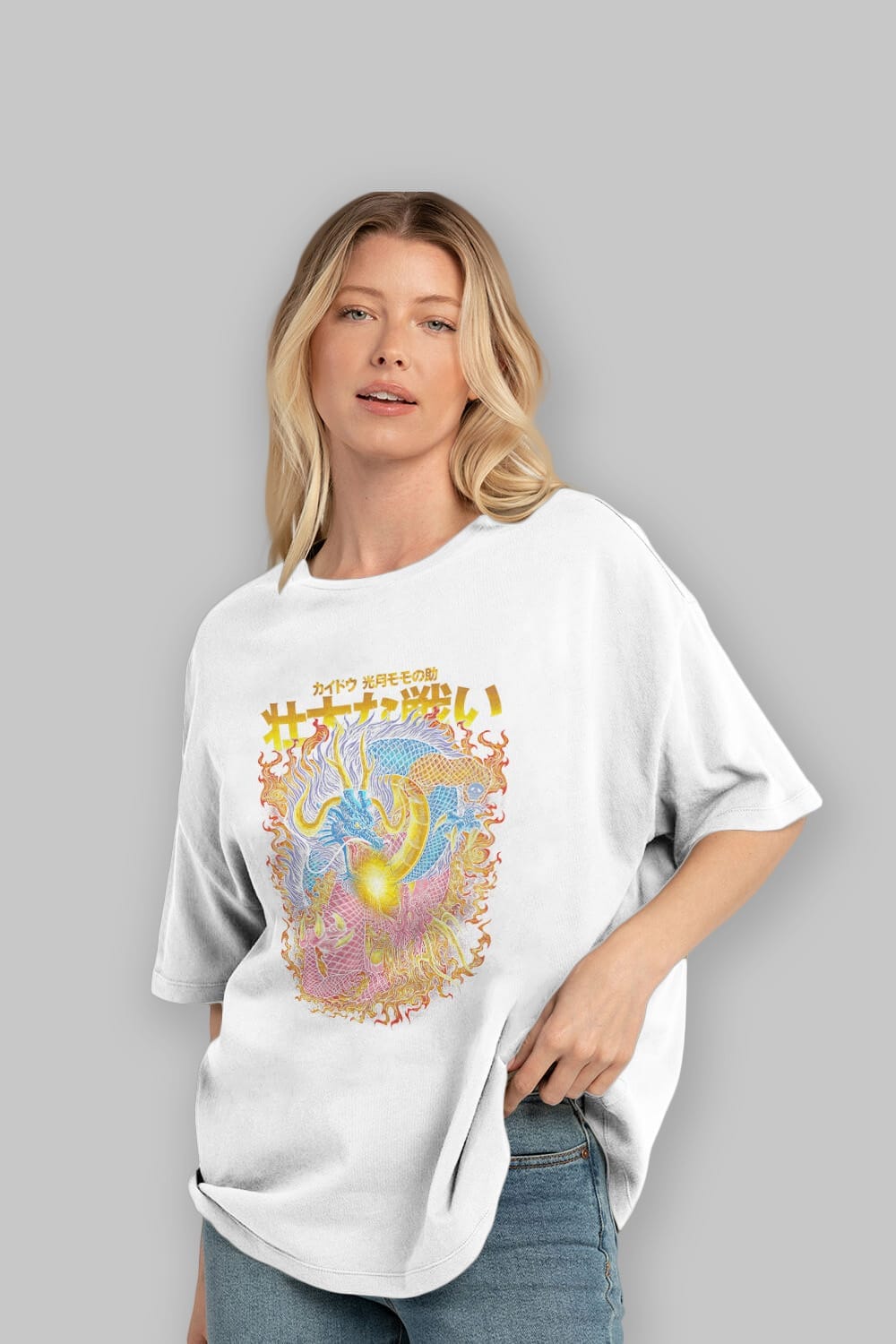 ONE PIECE (4) Anime Ön Baskılı Oversize t-shirt %100 pamuk Erkek Kadın Unisex