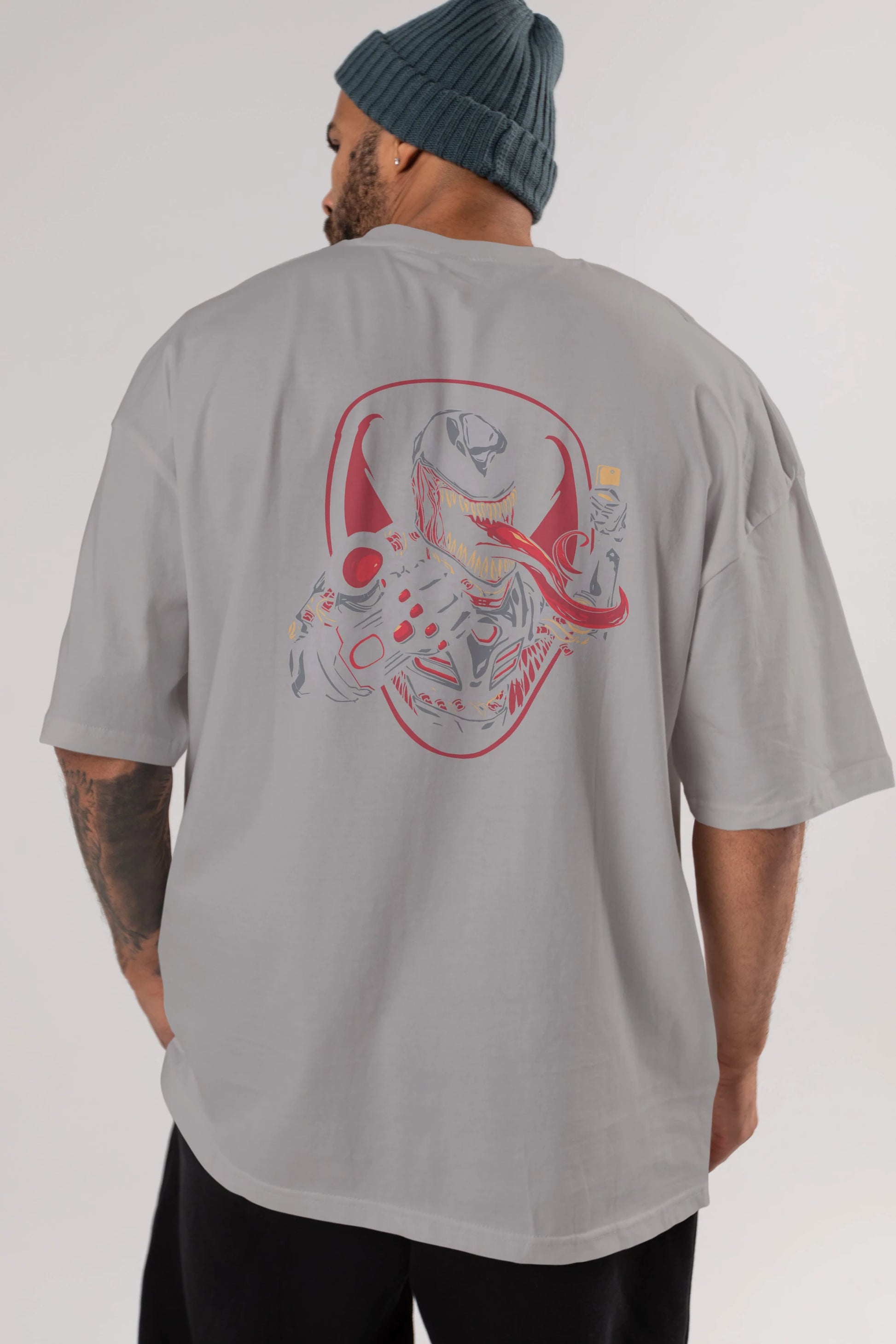 Venom (17) Arka Baskılı Oversize t-shirt Erkek Kadın Unisex %100 Pamuk Bisiklet Yaka tişort