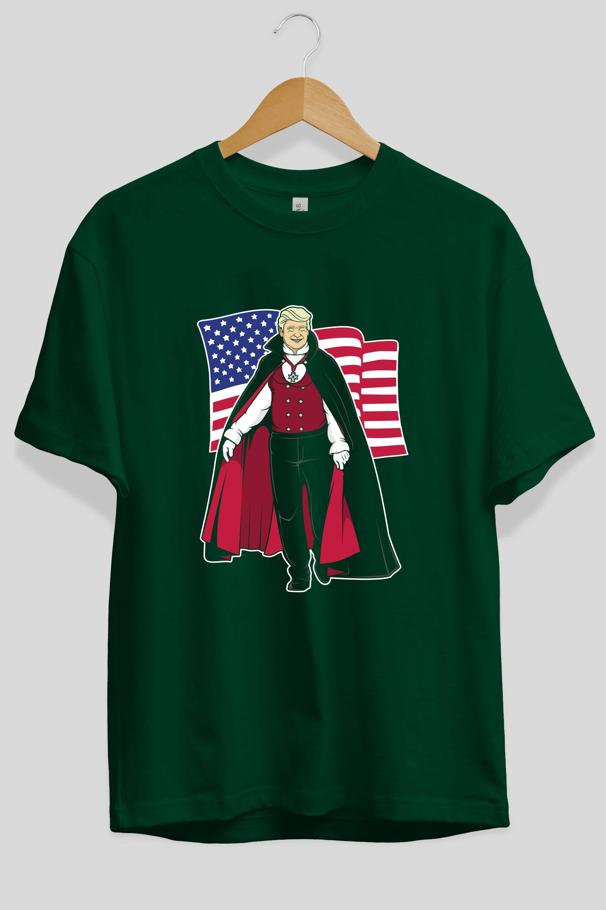 Trump Dracula Ön Baskılı Oversize t-shirt Erkek Kadın Unisex %100 Pamuk tişort