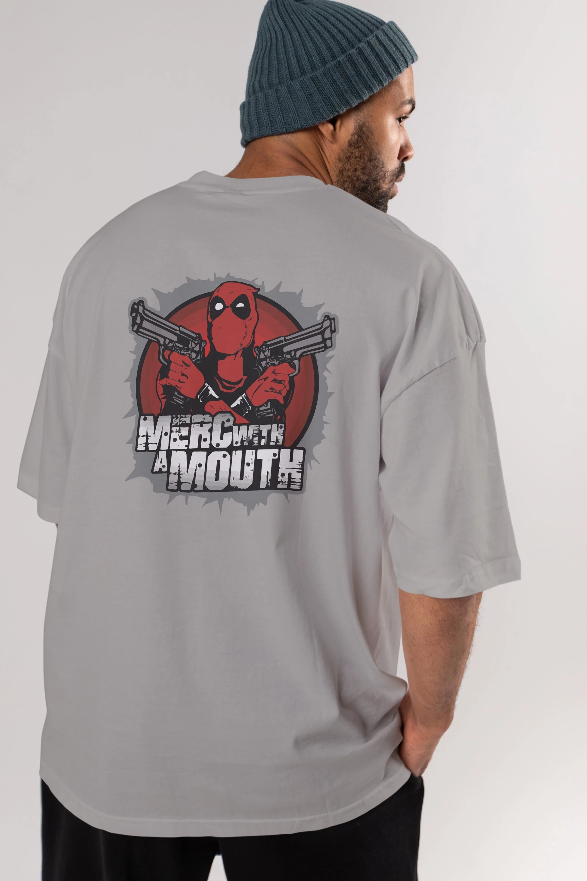 Deadpool (13) Arka Baskılı Oversize t-shirt Erkek Kadın Unisex %100 Pamuk Bisiklet Yaka tişort