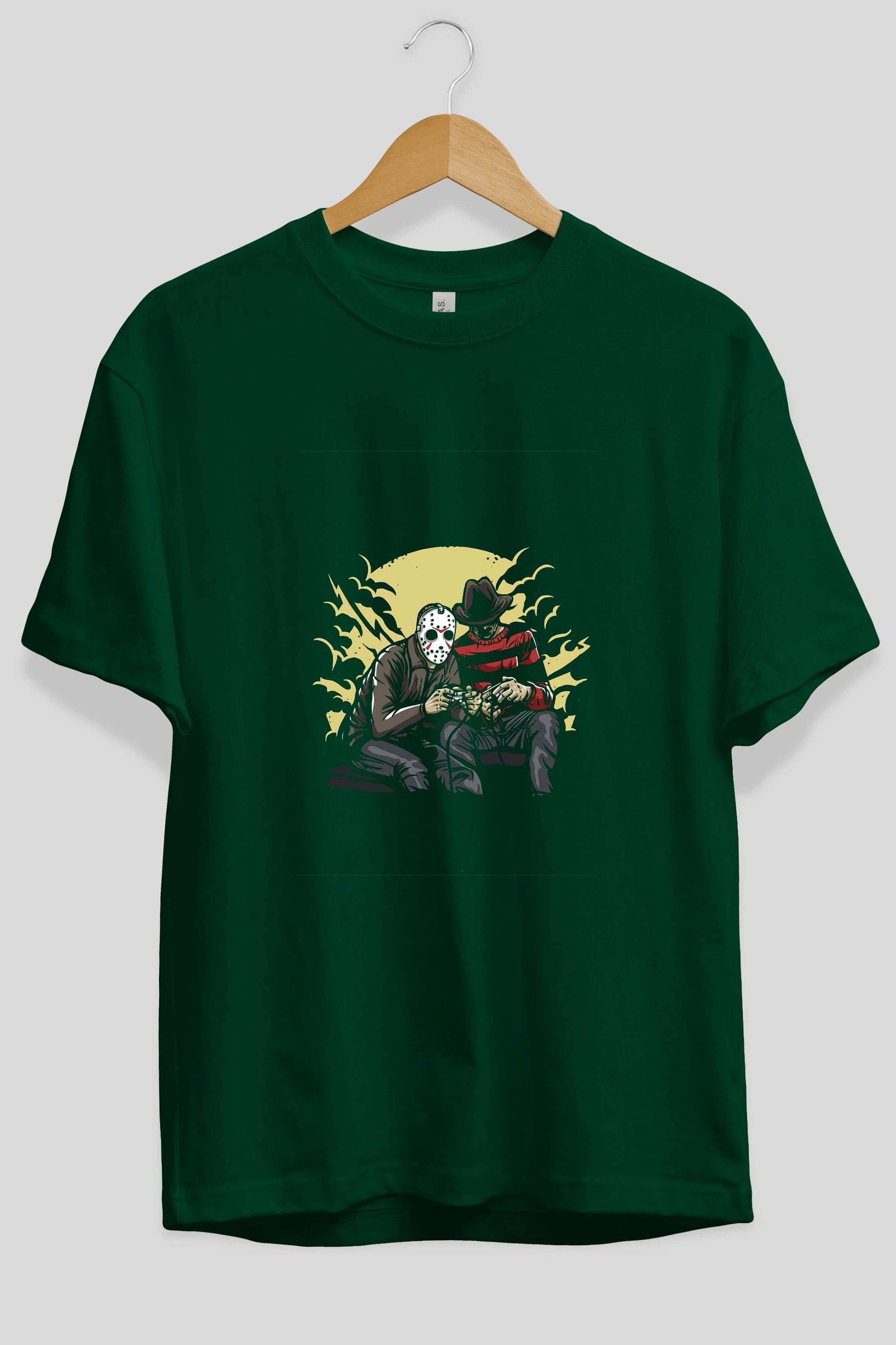 Dark Gamers Ön Baskılı Oversize t-shirt Erkek Kadın Unisex %100 Pamuk tişort