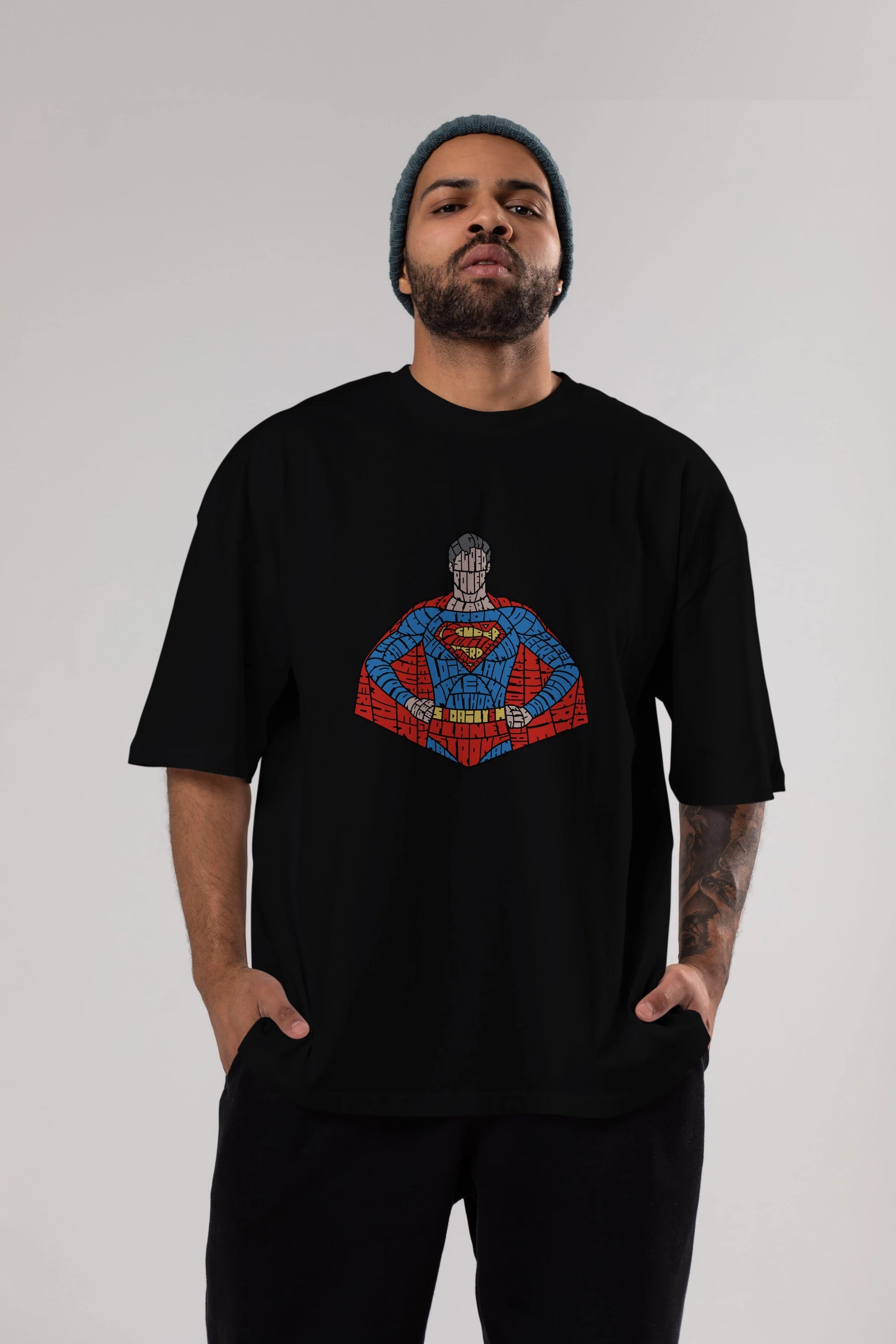 Kryptonian Ön Baskılı Oversize t-shirt %100 pamuk Erkek Kadın Unisex