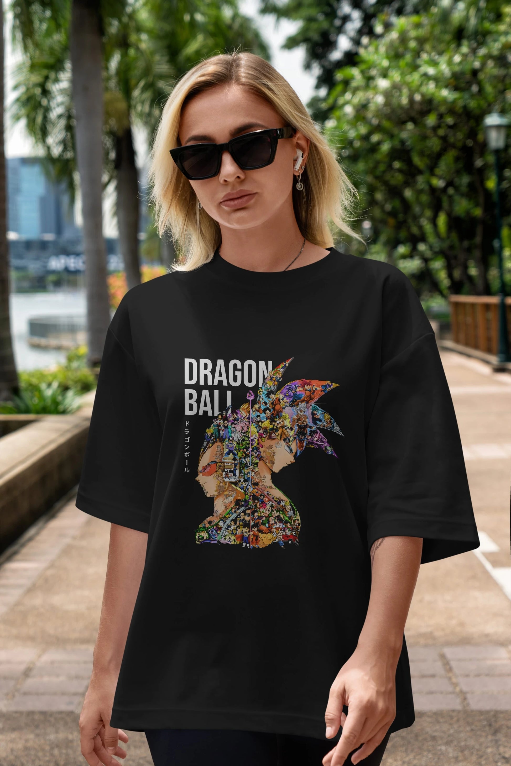 DRAGON BALL ART (5) Anime Ön Baskılı Oversize t-shirt %100 pamuk Erkek Kadın Unisex