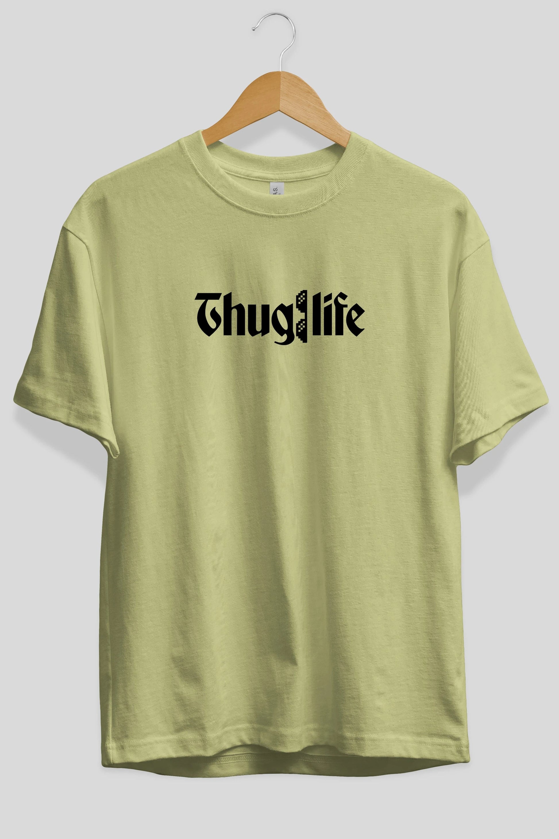 Thuglife Ön Baskılı Oversize t-shirt %100 pamuk Erkek Kadın Unisex