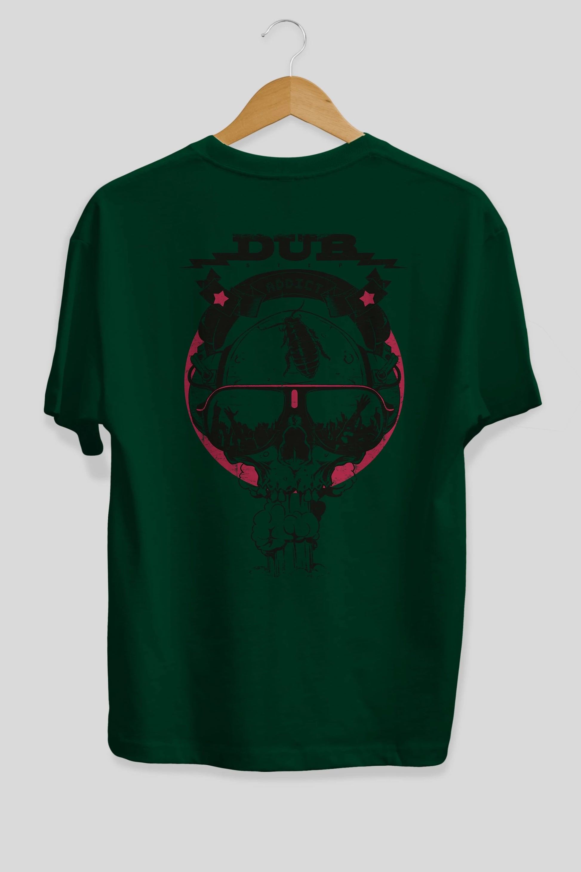 Dub Addict Arka Baskılı Oversize t-shirt Erkek Kadın Unisex