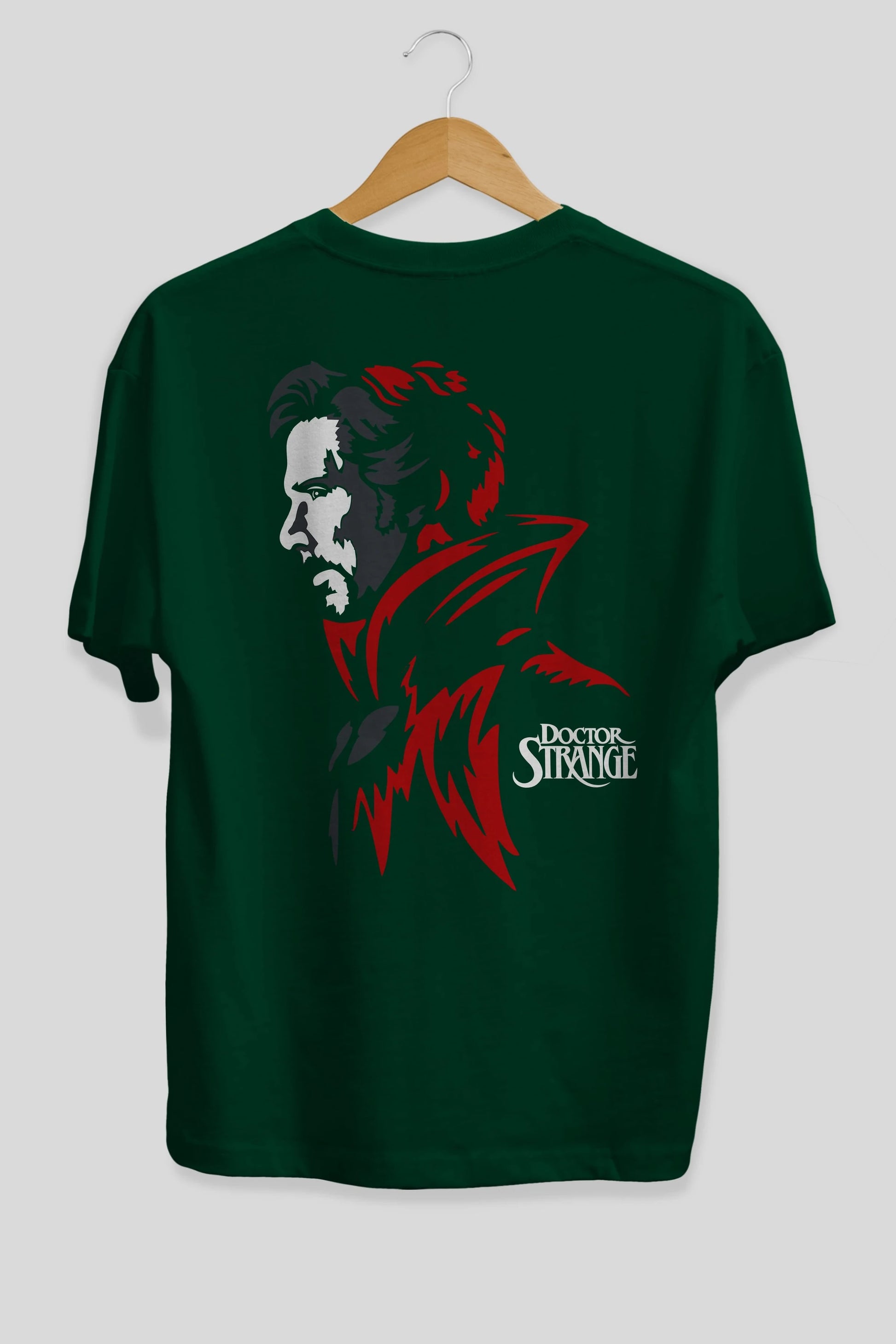 Doctor Strange (2) Arka Baskılı Oversize t-shirt Erkek Kadın Unisex %100 Pamuk Bisiklet Yaka tişort