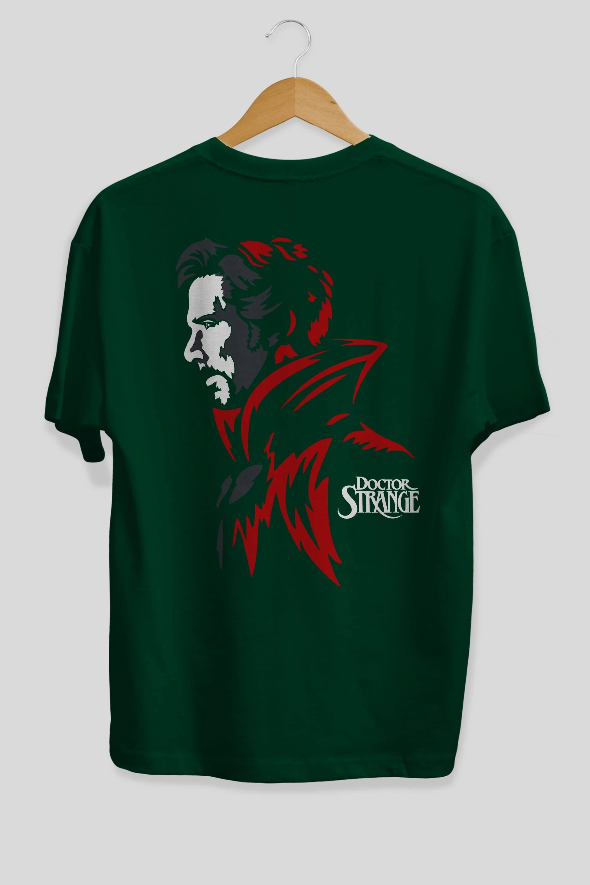 Doctor Strange (2) Arka Baskılı Oversize t-shirt Erkek Kadın Unisex %100 Pamuk Bisiklet Yaka tişort