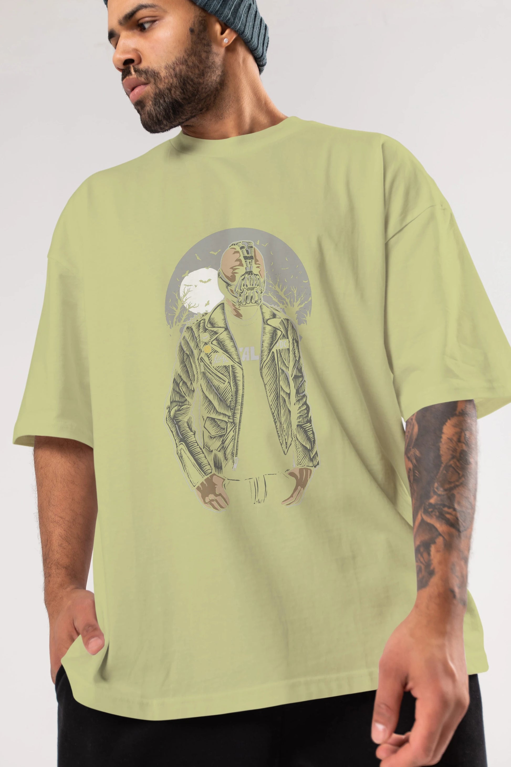 Bane Ön Baskılı Oversize t-shirt Erkek Kadın Unisex %100 Pamuk tişort